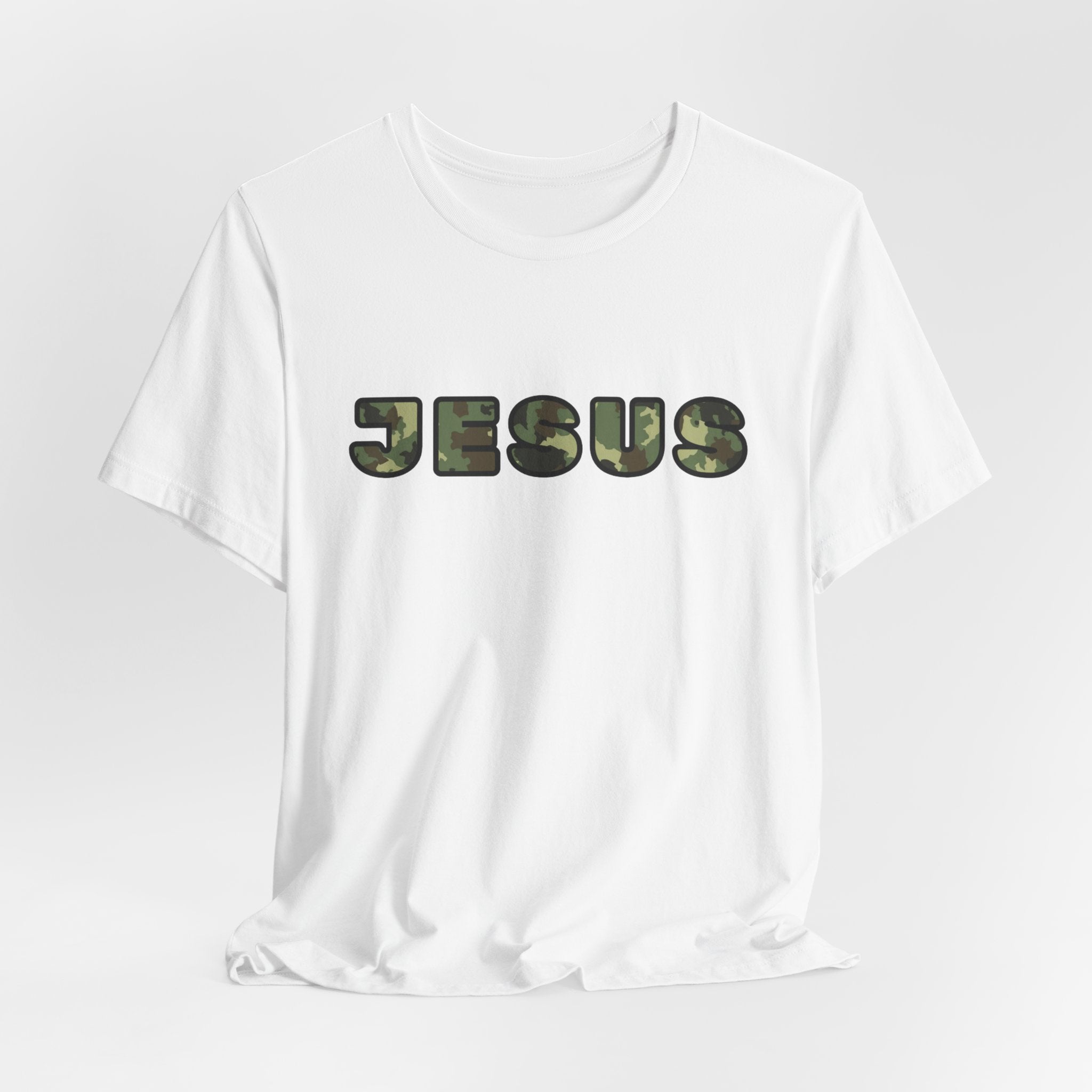 Jesus Camo T-Shirt — Military Camo Faith Tee