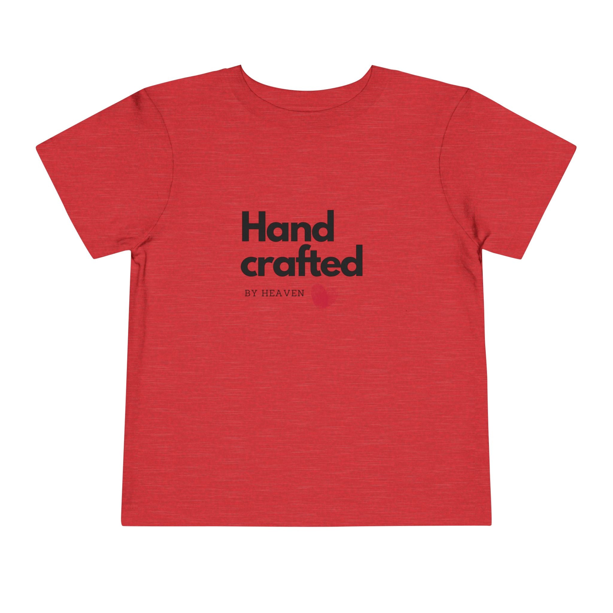 Toddler Tee - "Handcrafted by Heaven" Heart Graphic