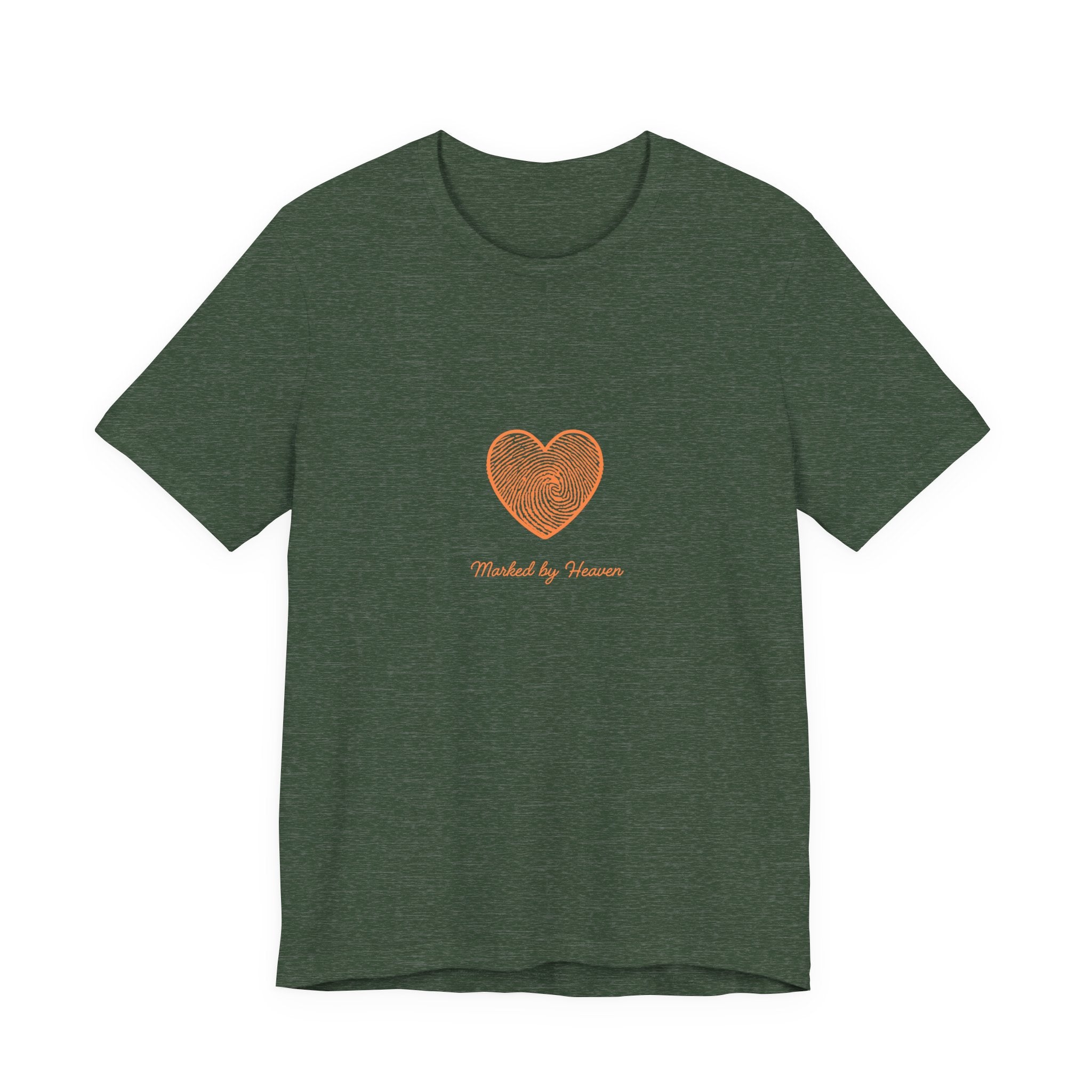 Heart Graphic Tee — 'Touched by Grace' Minimalist Women's Inspirational Shirt