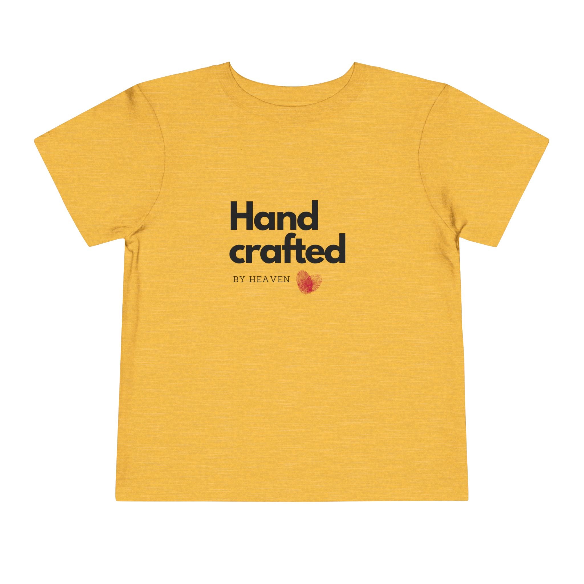 Toddler Tee - "Handcrafted by Heaven" Heart Graphic