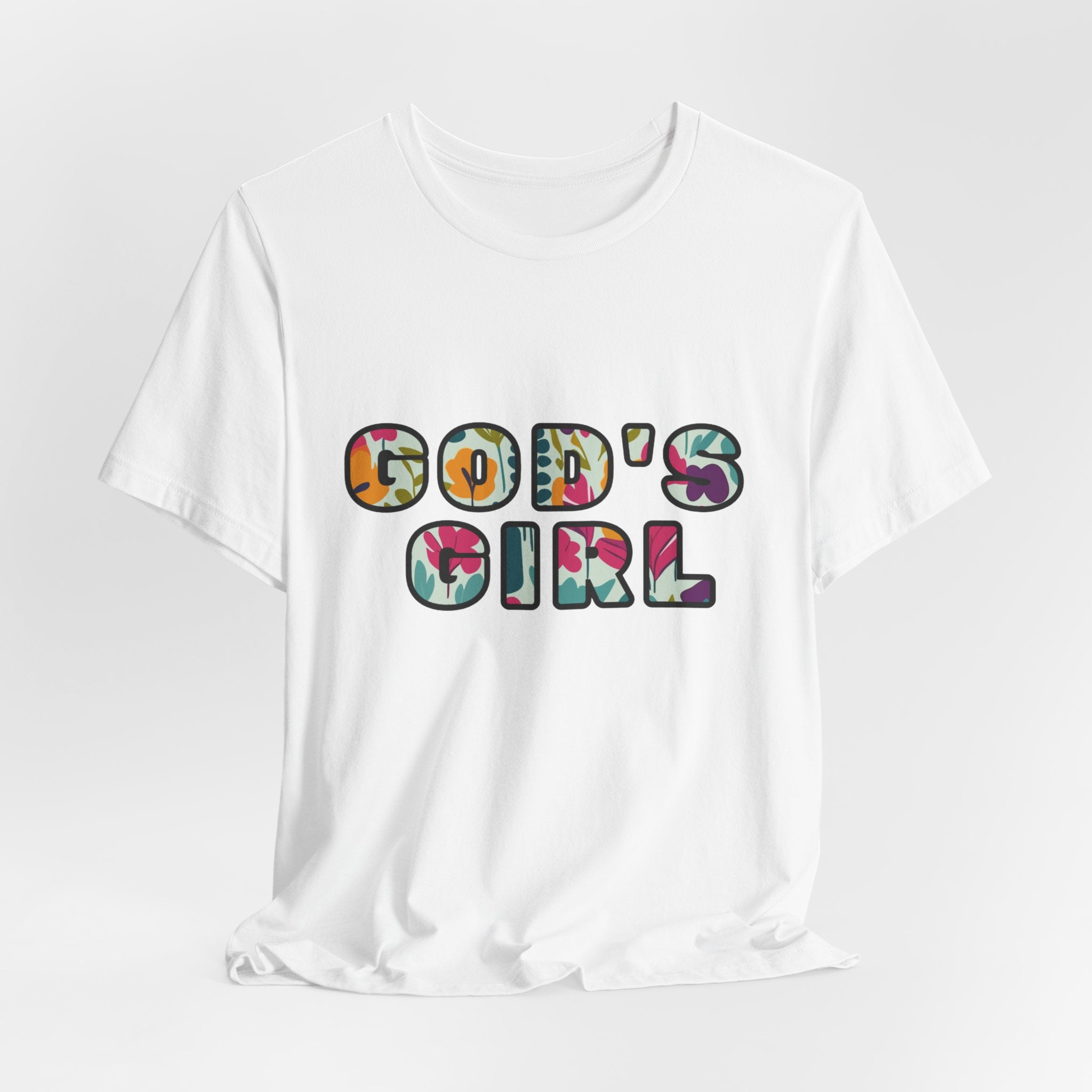 God's Girl Floral T-Shirt — Christian Faith Graphic Tee