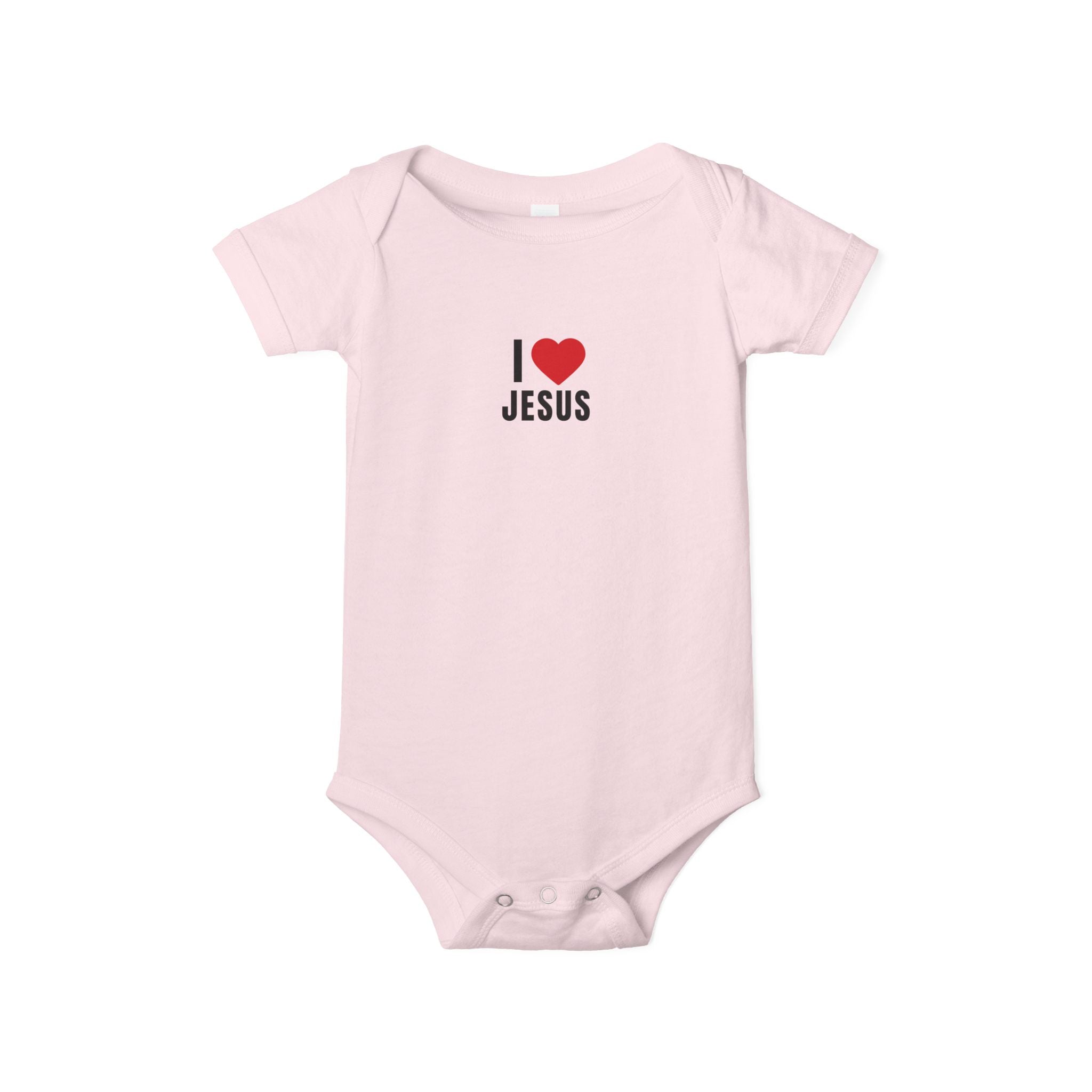 Infant Onesie - I  Jesus Baby Bodysuit, Christian Newborn Gift