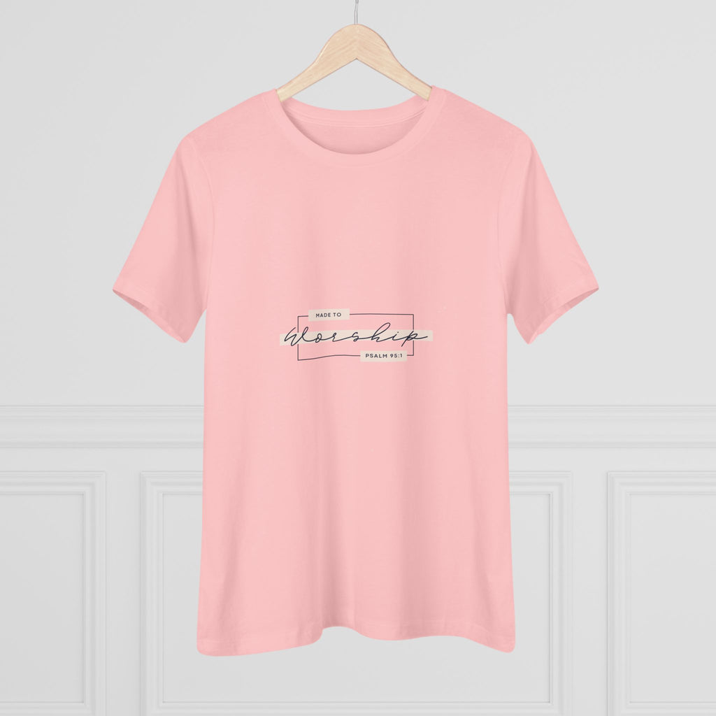 Women's Tee — 'Made to Worship' Graphic