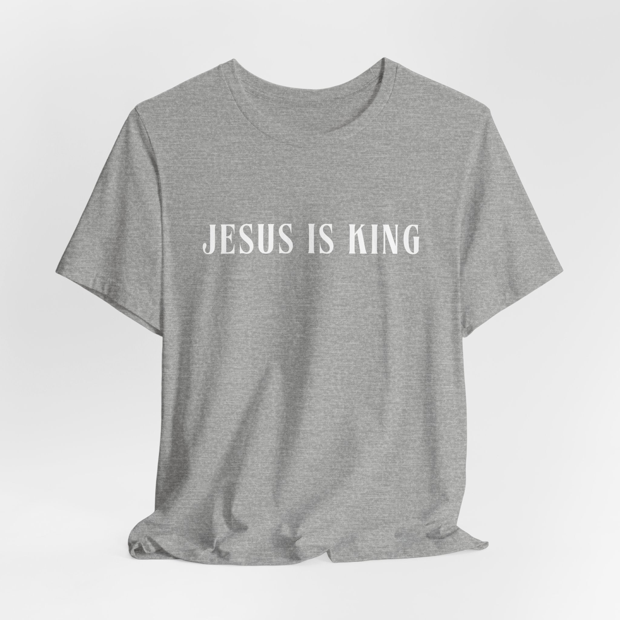 White Jersey Short Sleeve Tee — Jesus is King