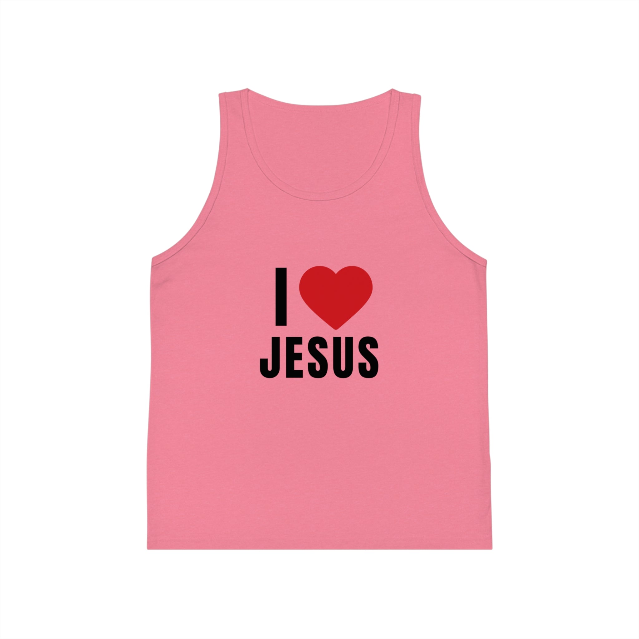 I Love Jesus Kids Tank Top — Christian Kids Faith Tee