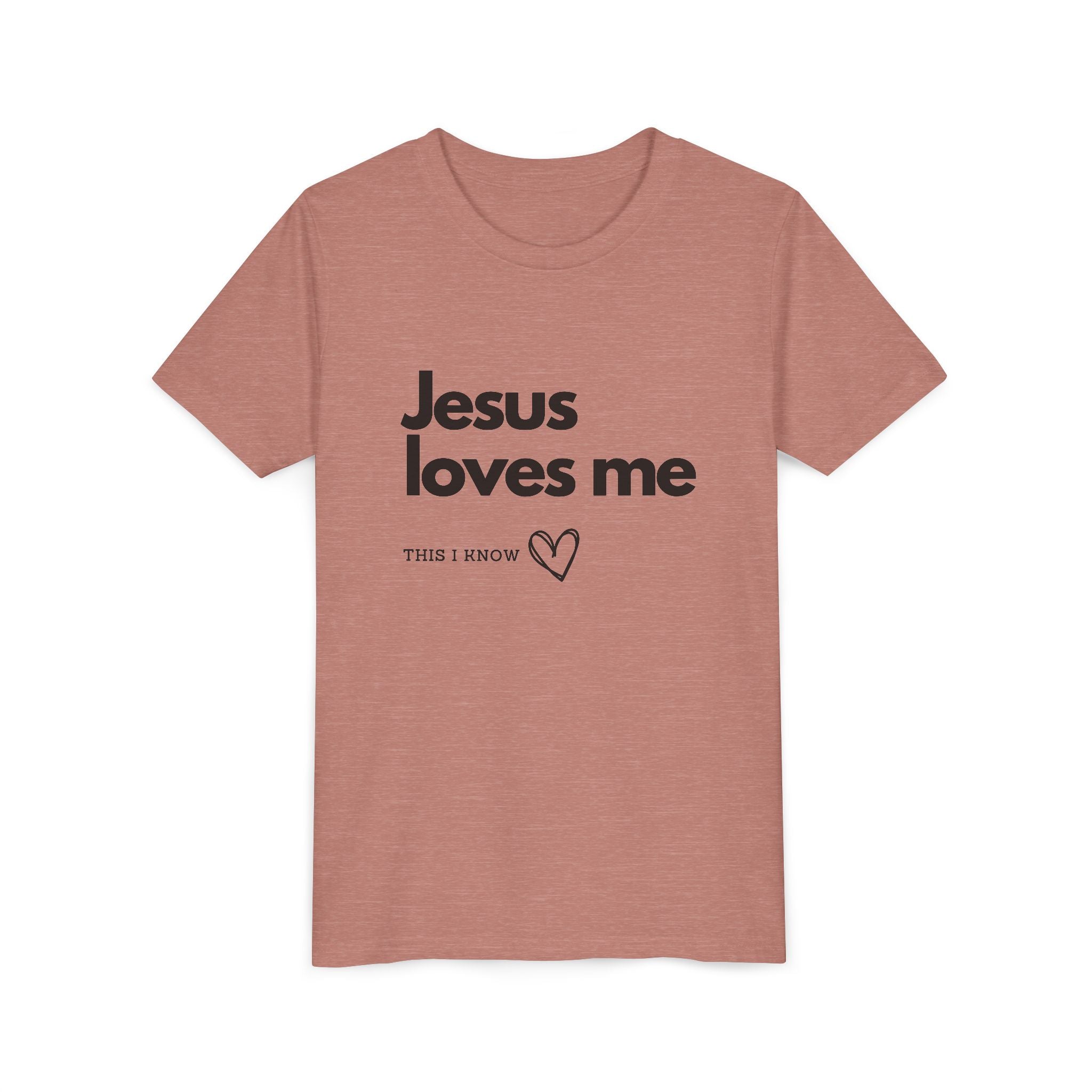 Jesus Loves Me Youth Tee — Christian Kids Short Sleeve Shirt