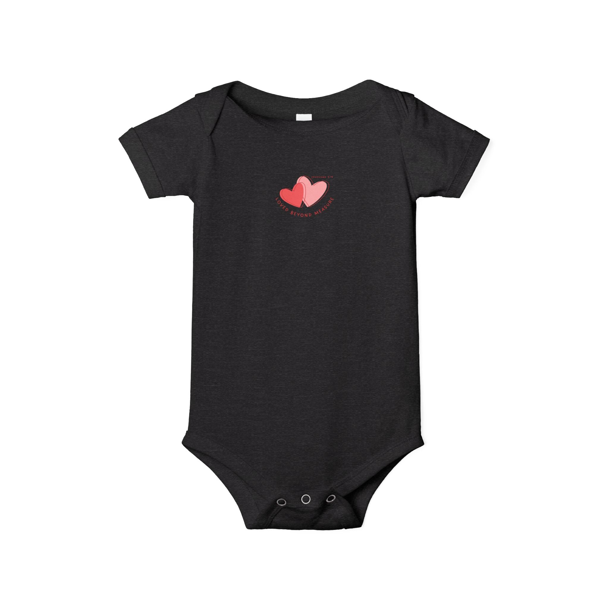 Infant One-Piece – Pink Watercolor Hearts Baby Bodysuit