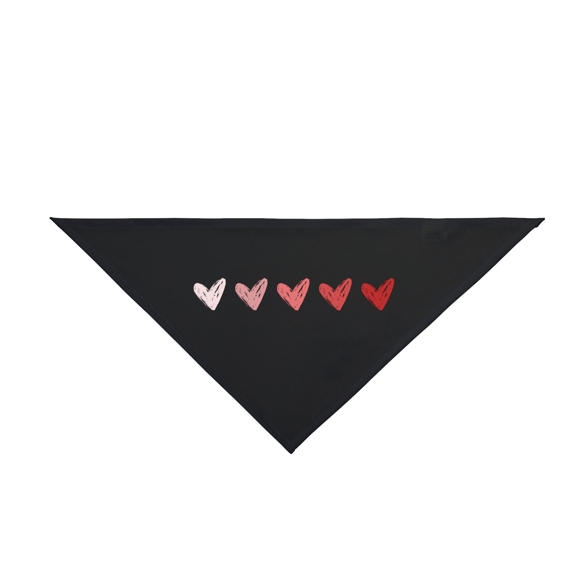 Heart Row Pet Bandana — Valentine Dog & Cat Accessory