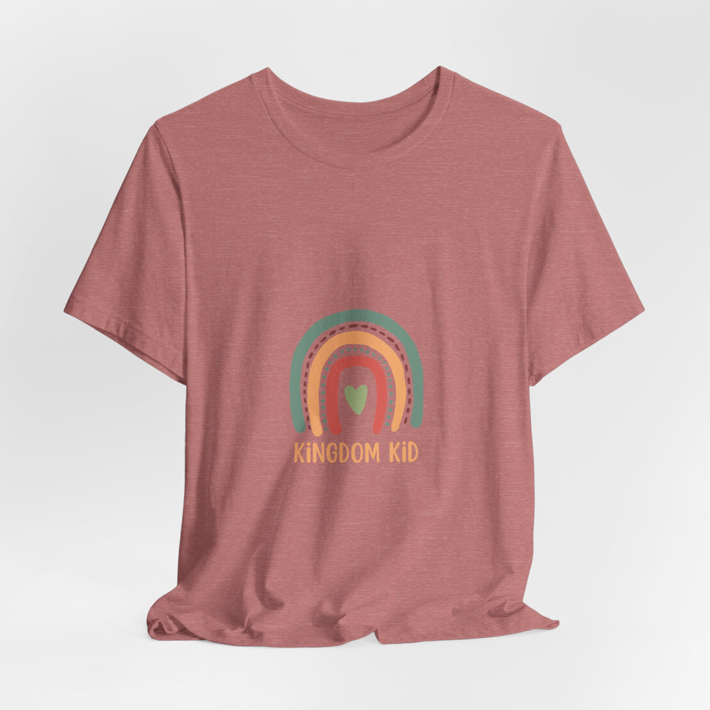 Kingdom Kid Rainbow Tee — Christian Kids Graphic T-Shirt