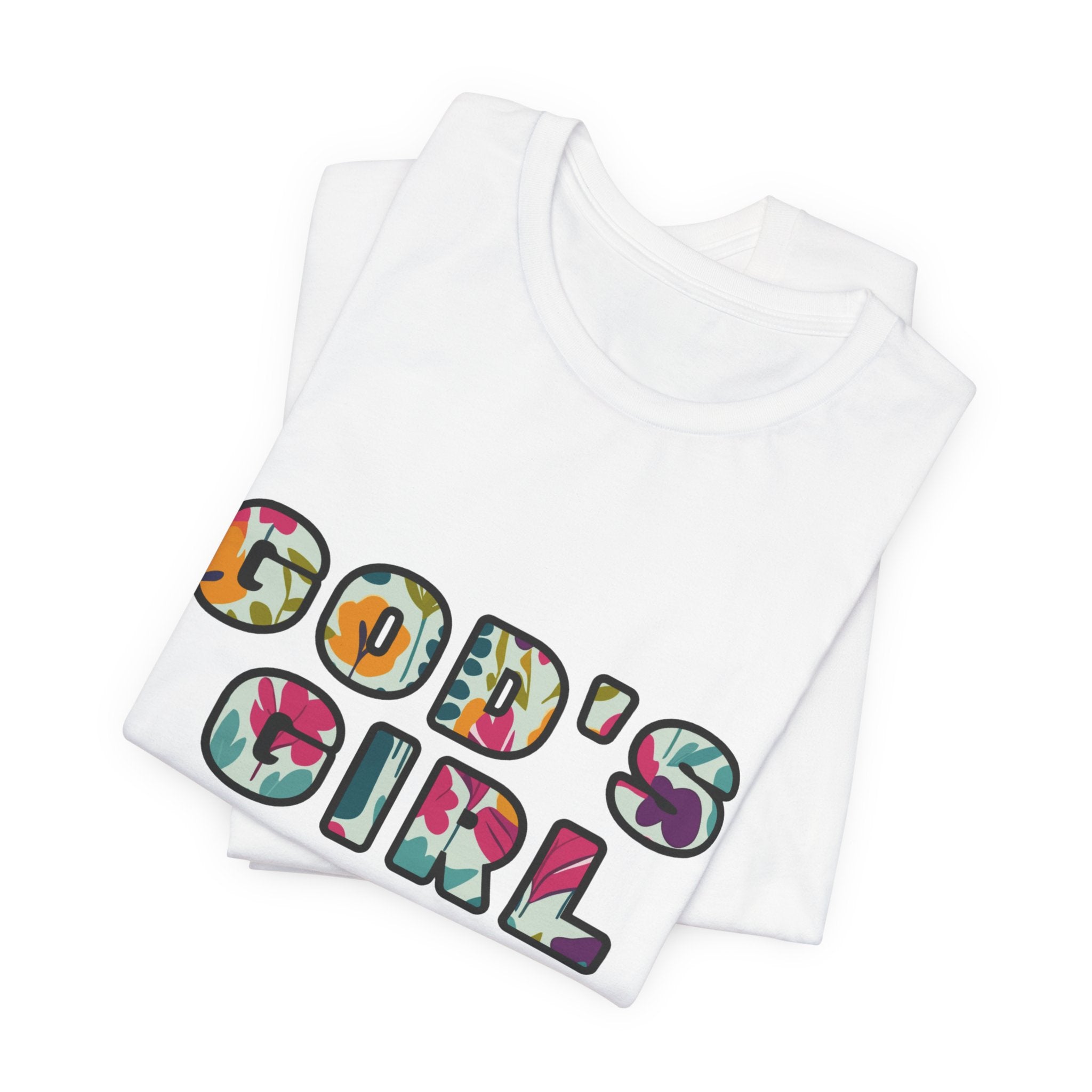 God's Girl Floral T-Shirt — Christian Faith Graphic Tee