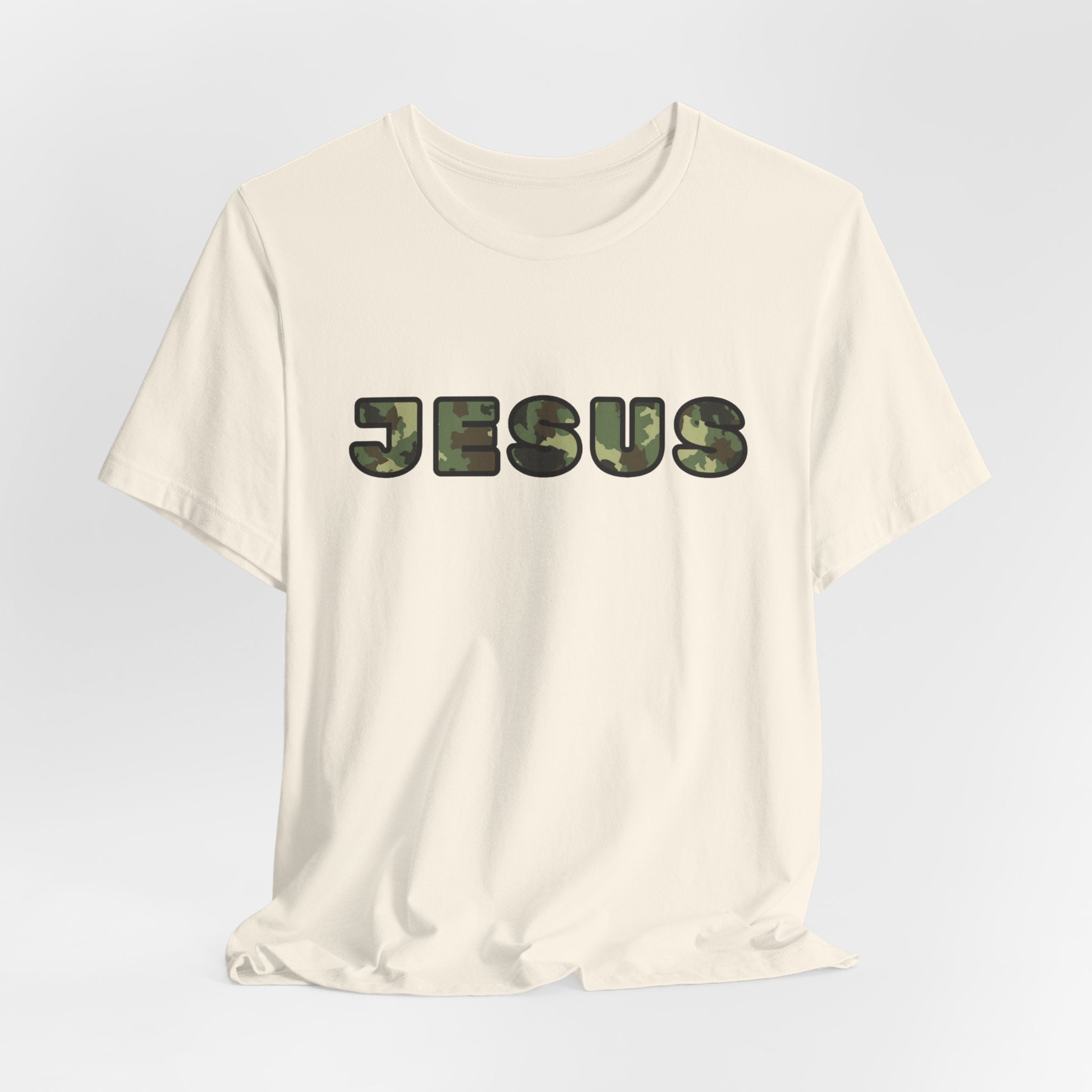 Jesus Camo T-Shirt — Military Camo Faith Tee