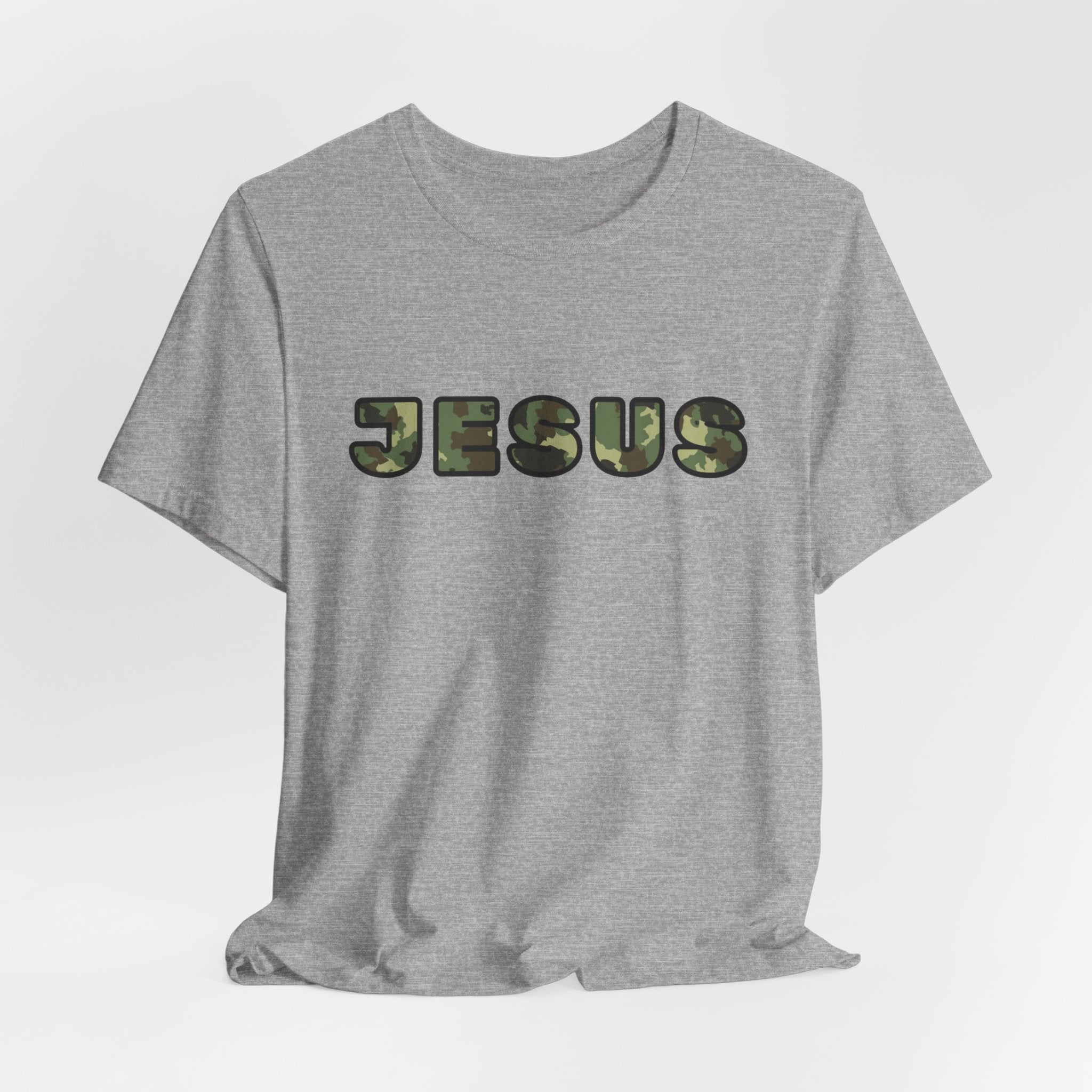 Jesus Camo T-Shirt — Military Camo Faith Tee