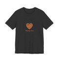Heart Graphic Tee — 'Touched by Grace' Minimalist Women's Inspirational Shirt