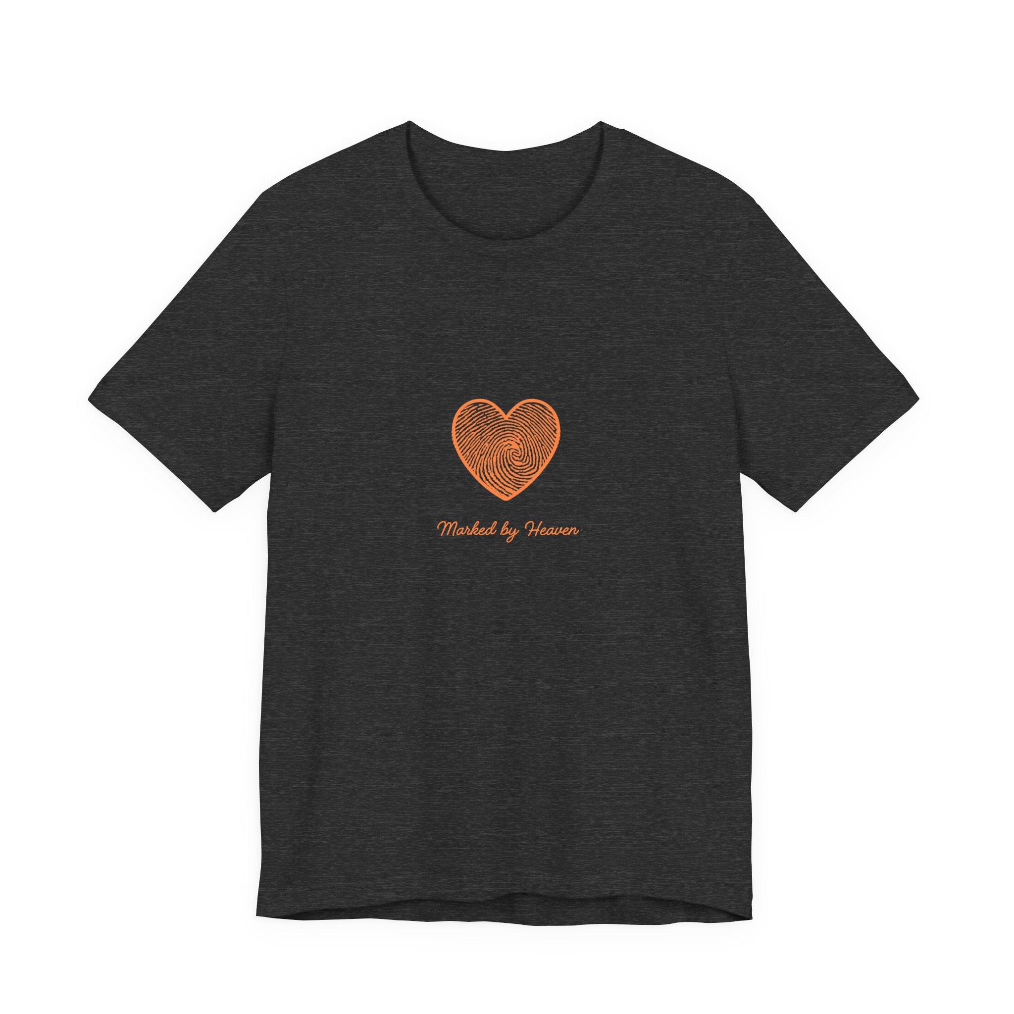 Heart Graphic Tee — 'Touched by Grace' Minimalist Women's Inspirational Shirt