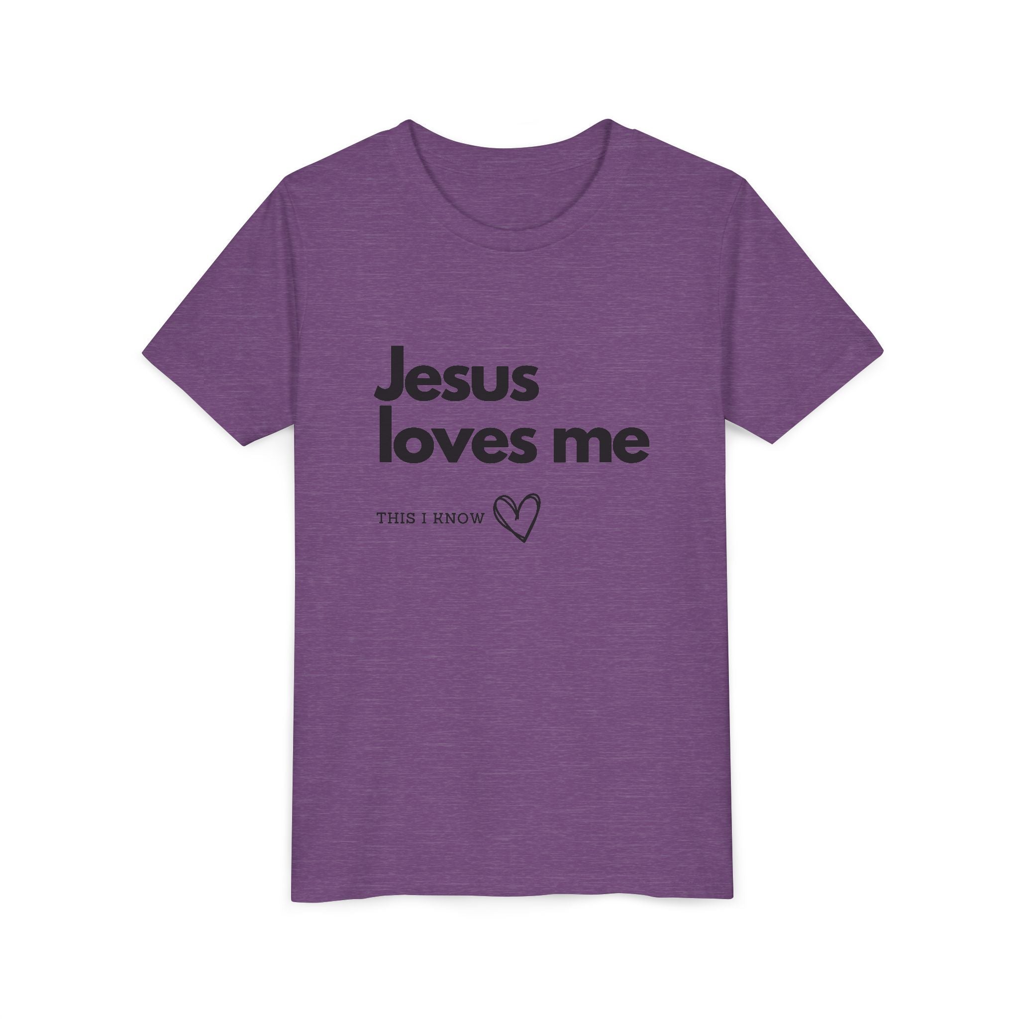 Jesus Loves Me Youth Tee — Christian Kids Short Sleeve Shirt