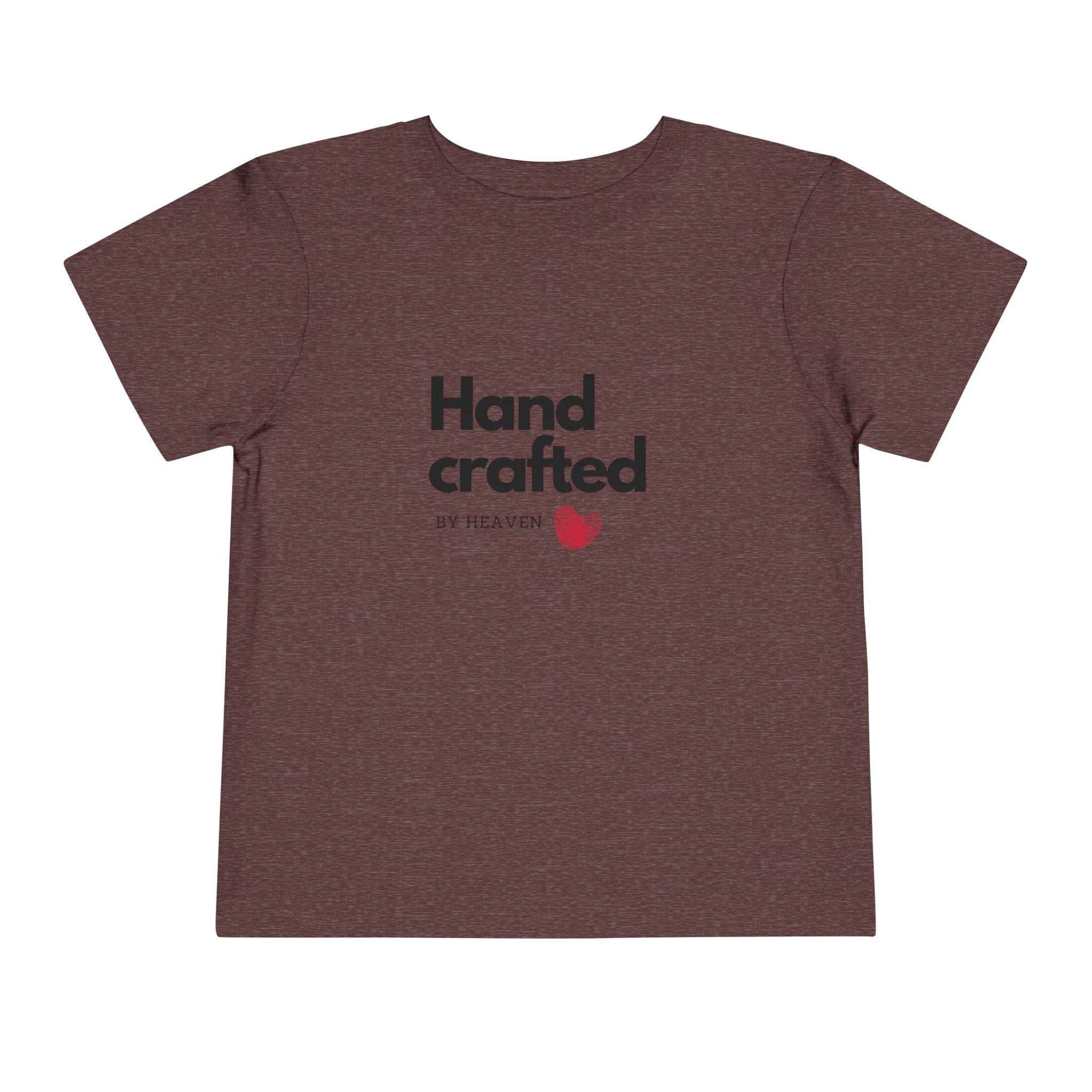 Toddler Tee - "Handcrafted by Heaven" Heart Graphic