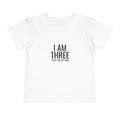 Toddler Tee — “I Am Three / Pray For My Mom” Milestone Shirt