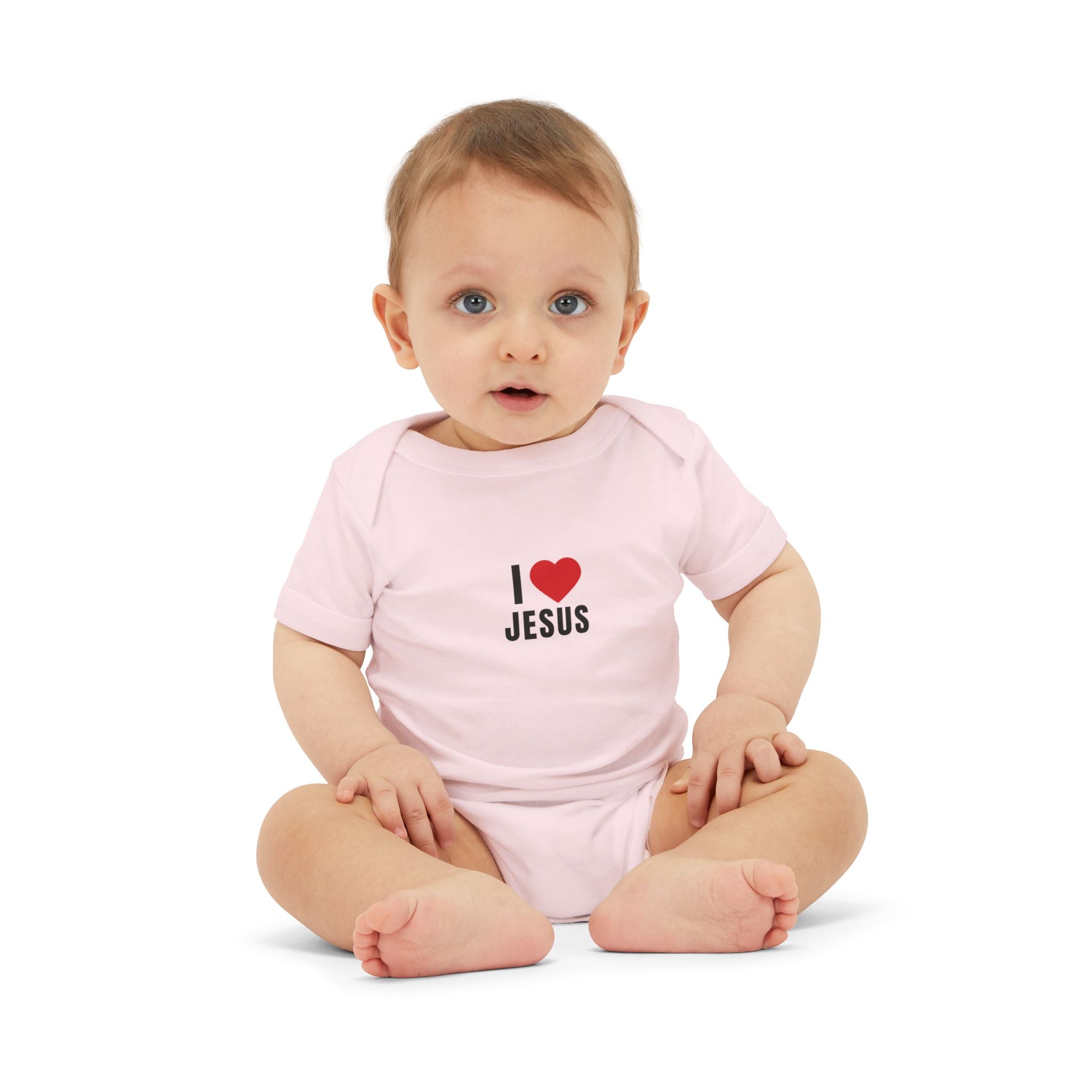 Infant Onesie - I  Jesus Baby Bodysuit, Christian Newborn Gift
