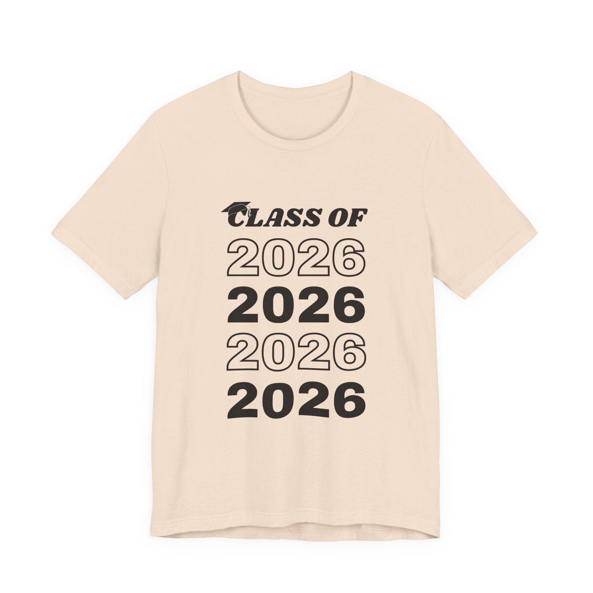 Class of 2026 T-Shirt — Retro Stacked Graduation Tee