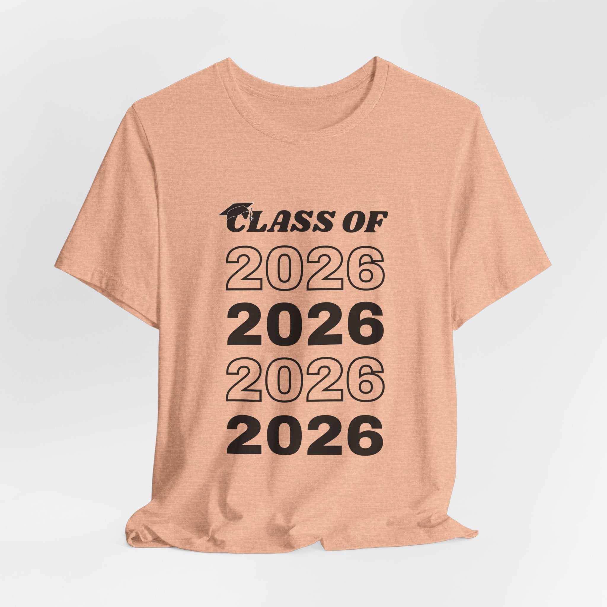 Class of 2026 T-Shirt — Retro Stacked Graduation Tee