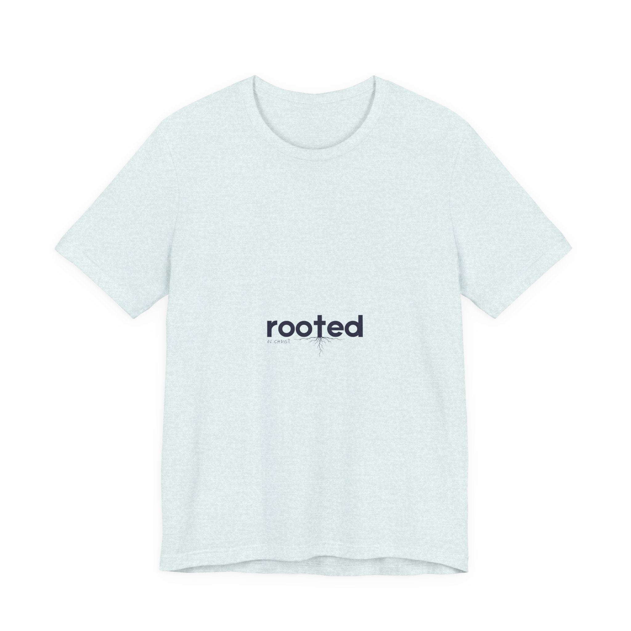 Rooted Minimalist Tee — 'rooted' Small Chest Graphic Cotton T-Shirt
