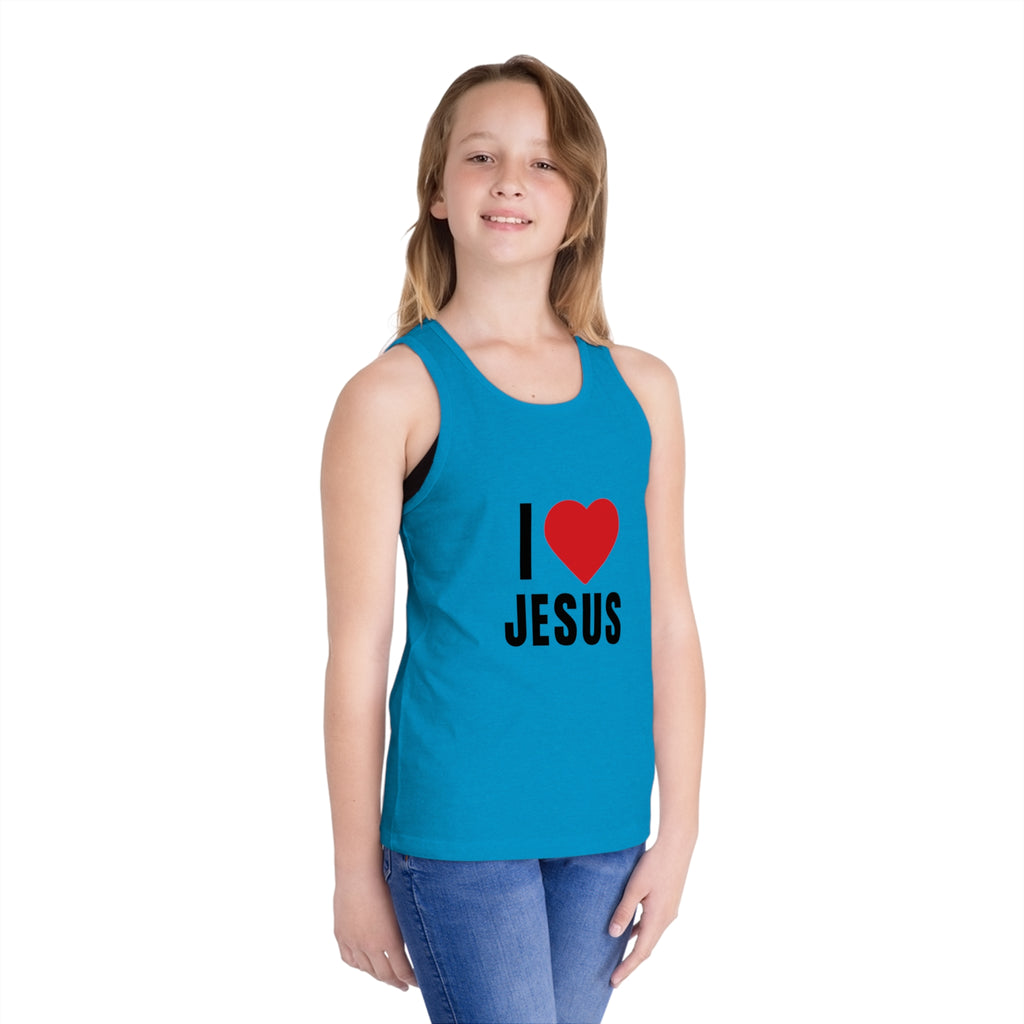 I Love Jesus Kids Tank Top — Christian Kids Faith Tee