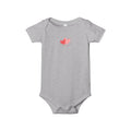 Infant One-Piece – Pink Watercolor Hearts Baby Bodysuit