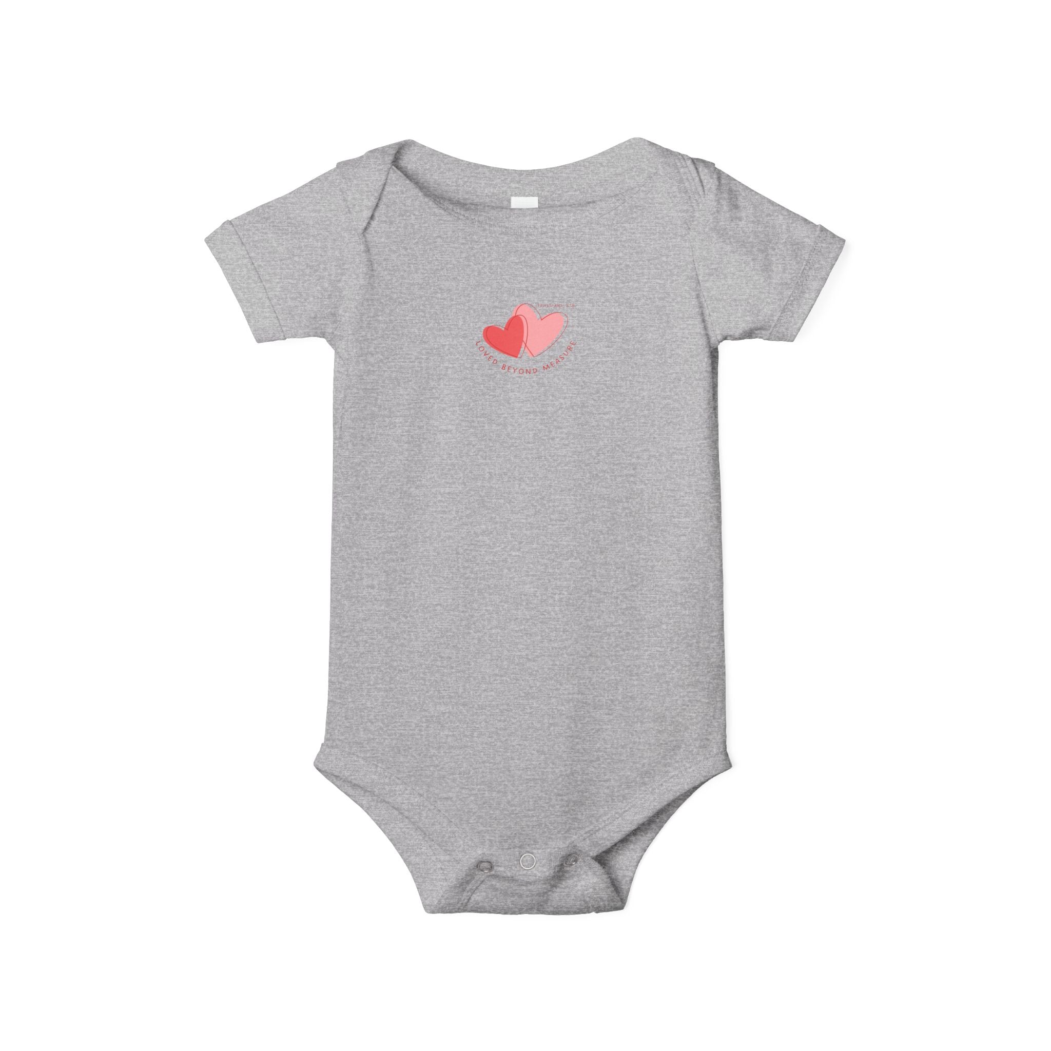 Infant One-Piece – Pink Watercolor Hearts Baby Bodysuit
