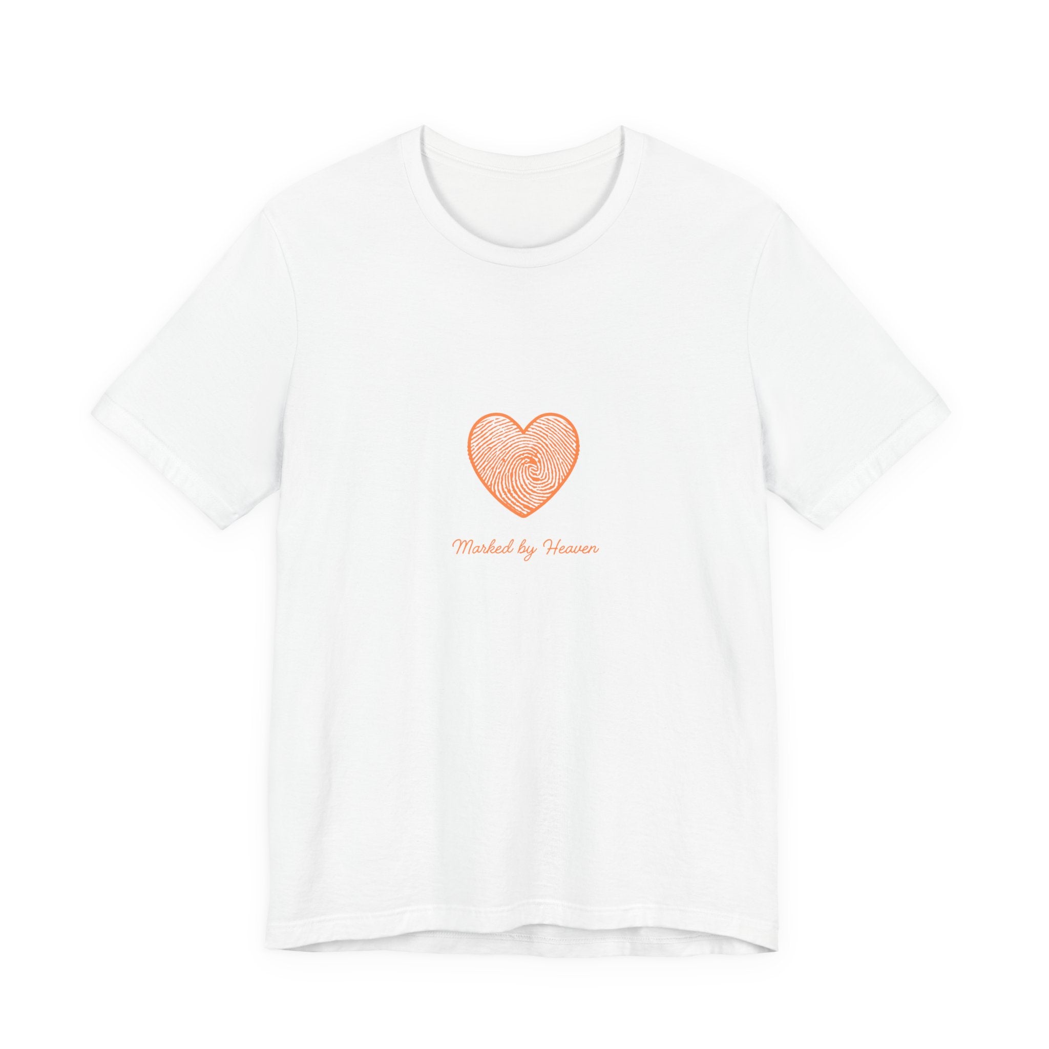 Heart Graphic Tee — 'Touched by Grace' Minimalist Women's Inspirational Shirt