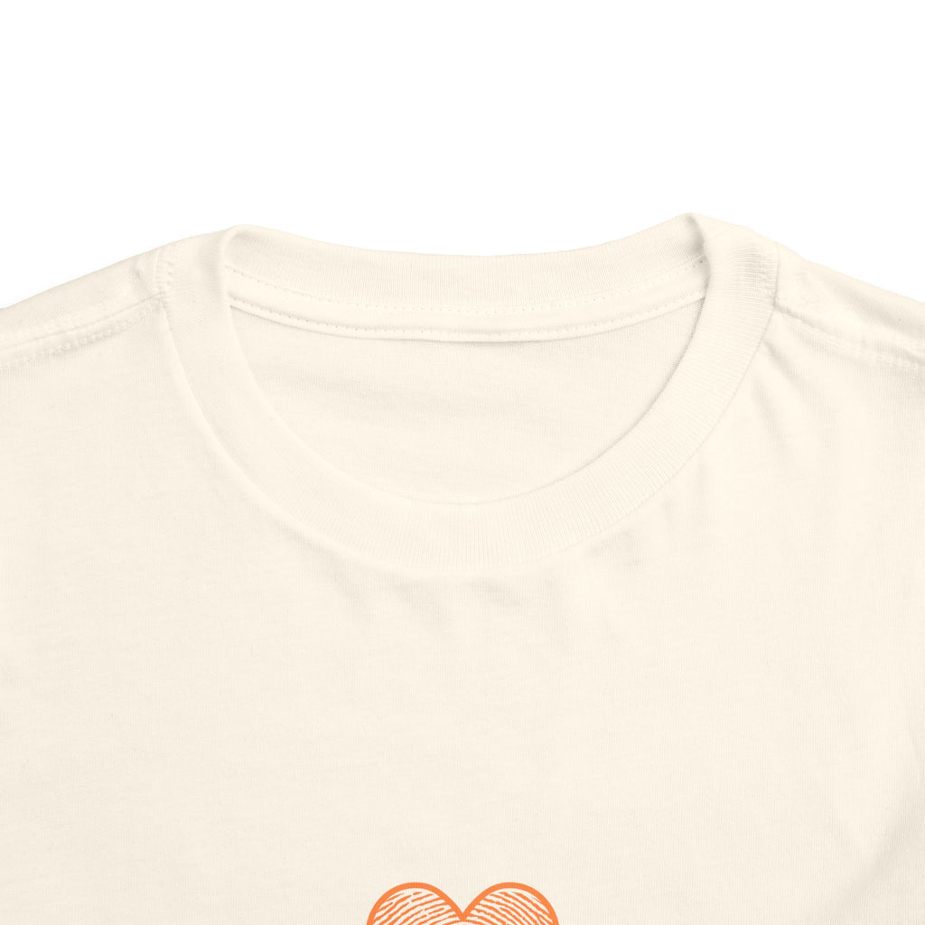 Toddler Tee — Pink Watercolor Heart "Marked by Heaven"
