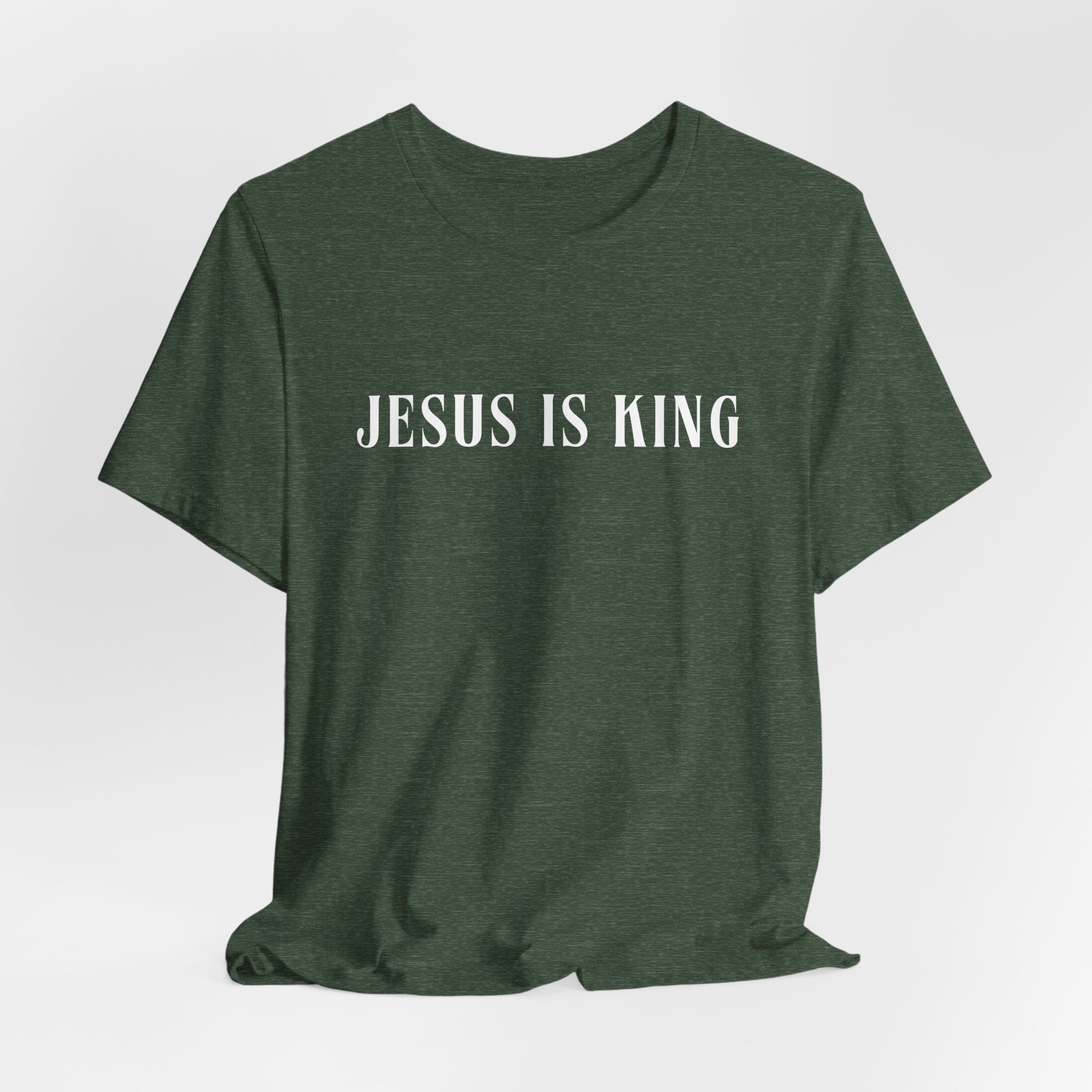White Jersey Short Sleeve Tee — Jesus is King