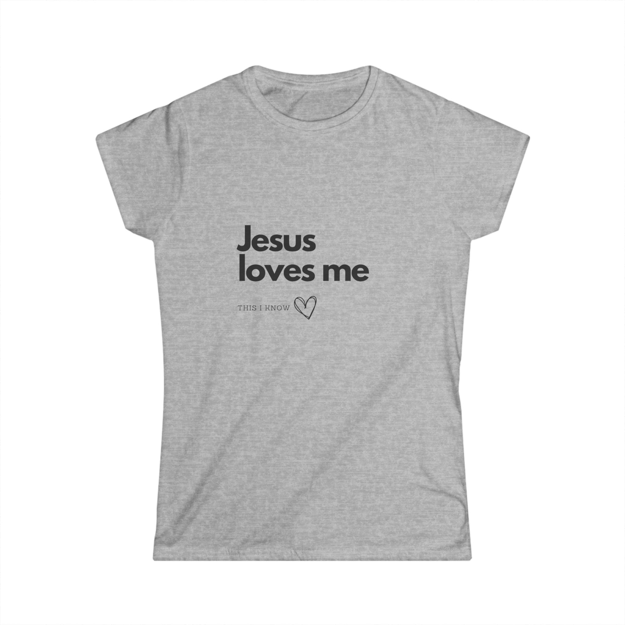 Jesus Loves Me Tee - Women's Christian Faith Graphic Shirt
