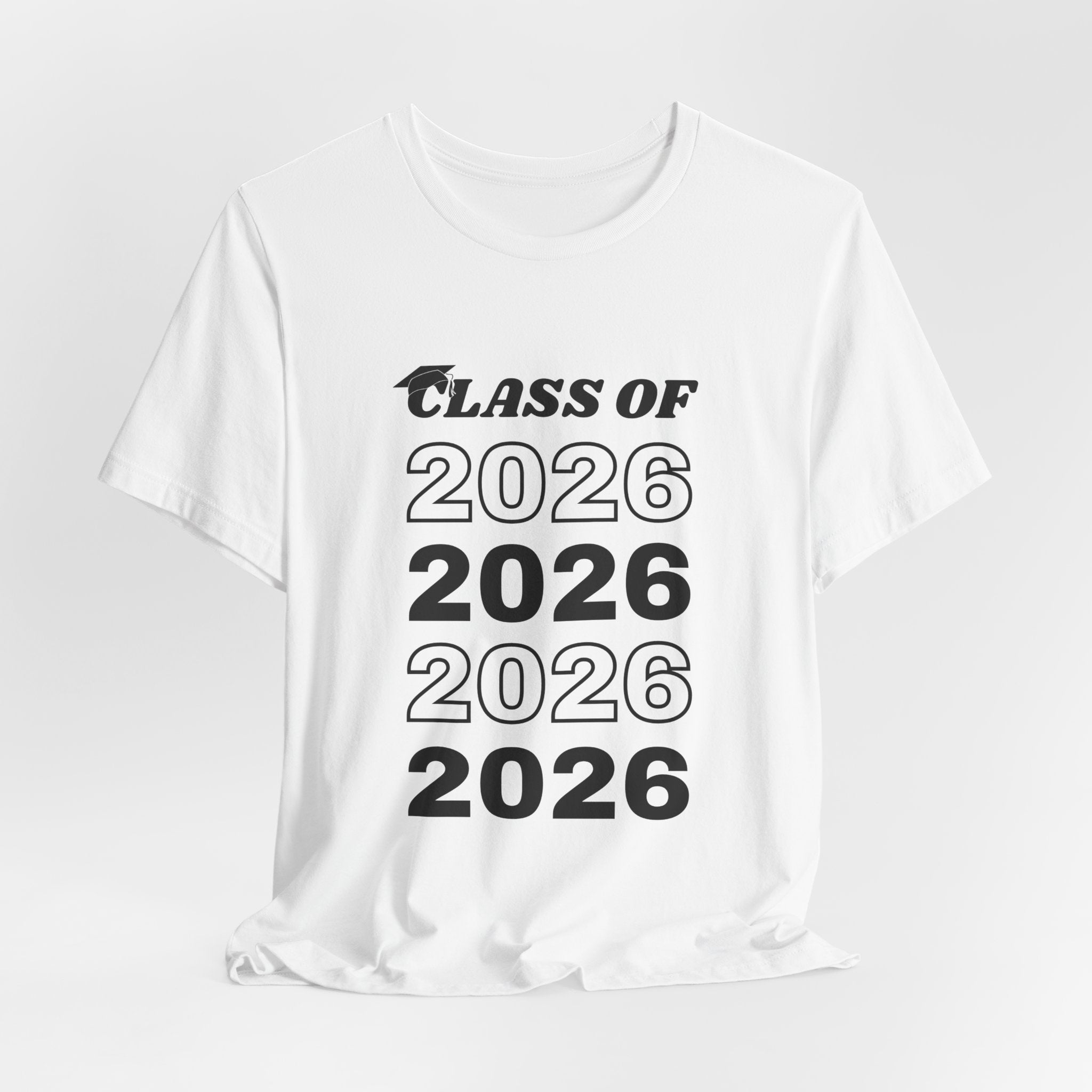 Class of 2026 T-Shirt — Retro Stacked Graduation Tee