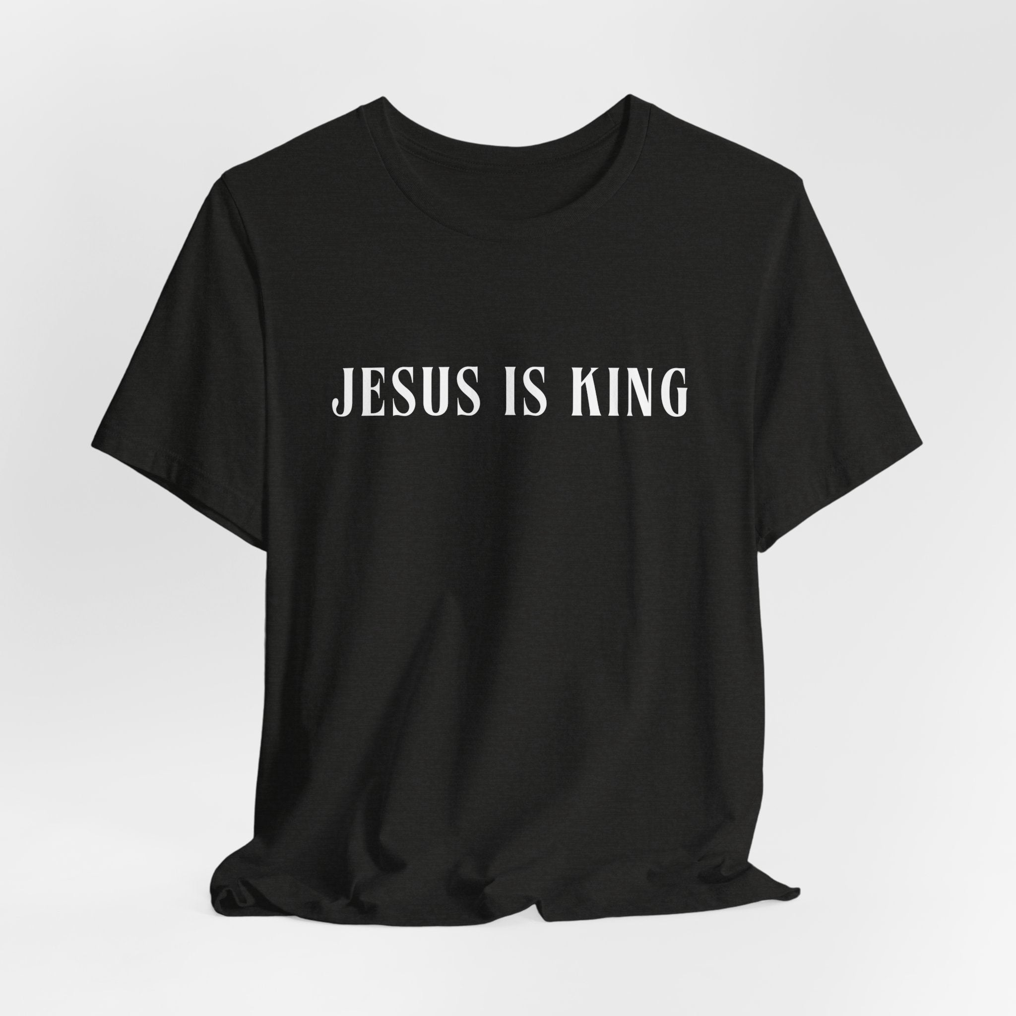 White Jersey Short Sleeve Tee — Jesus is King