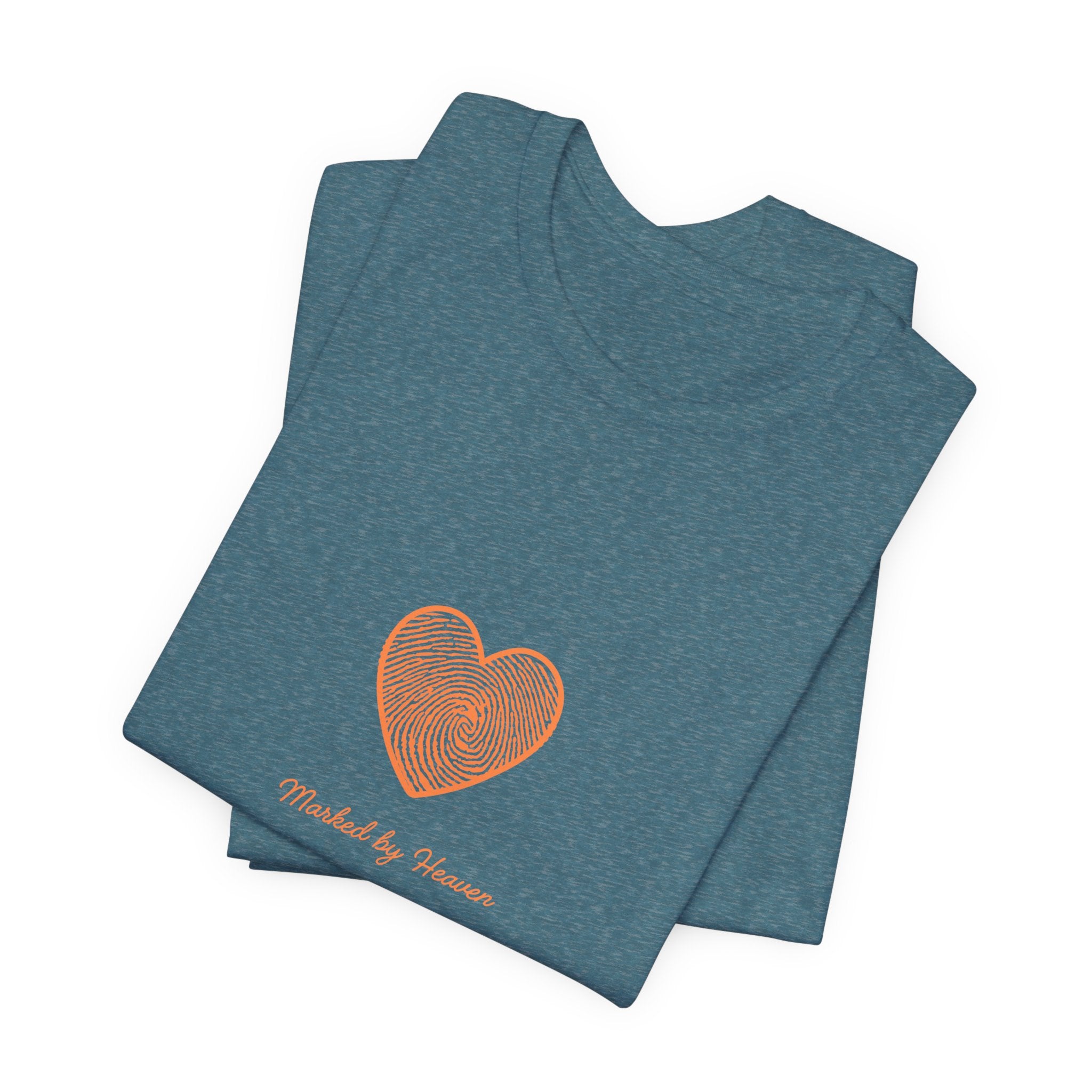 Heart Graphic Tee — 'Touched by Grace' Minimalist Women's Inspirational Shirt