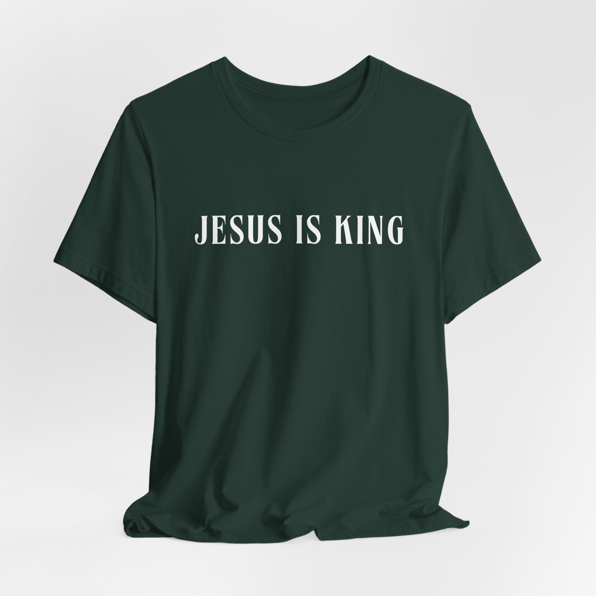 White Jersey Short Sleeve Tee — Jesus is King