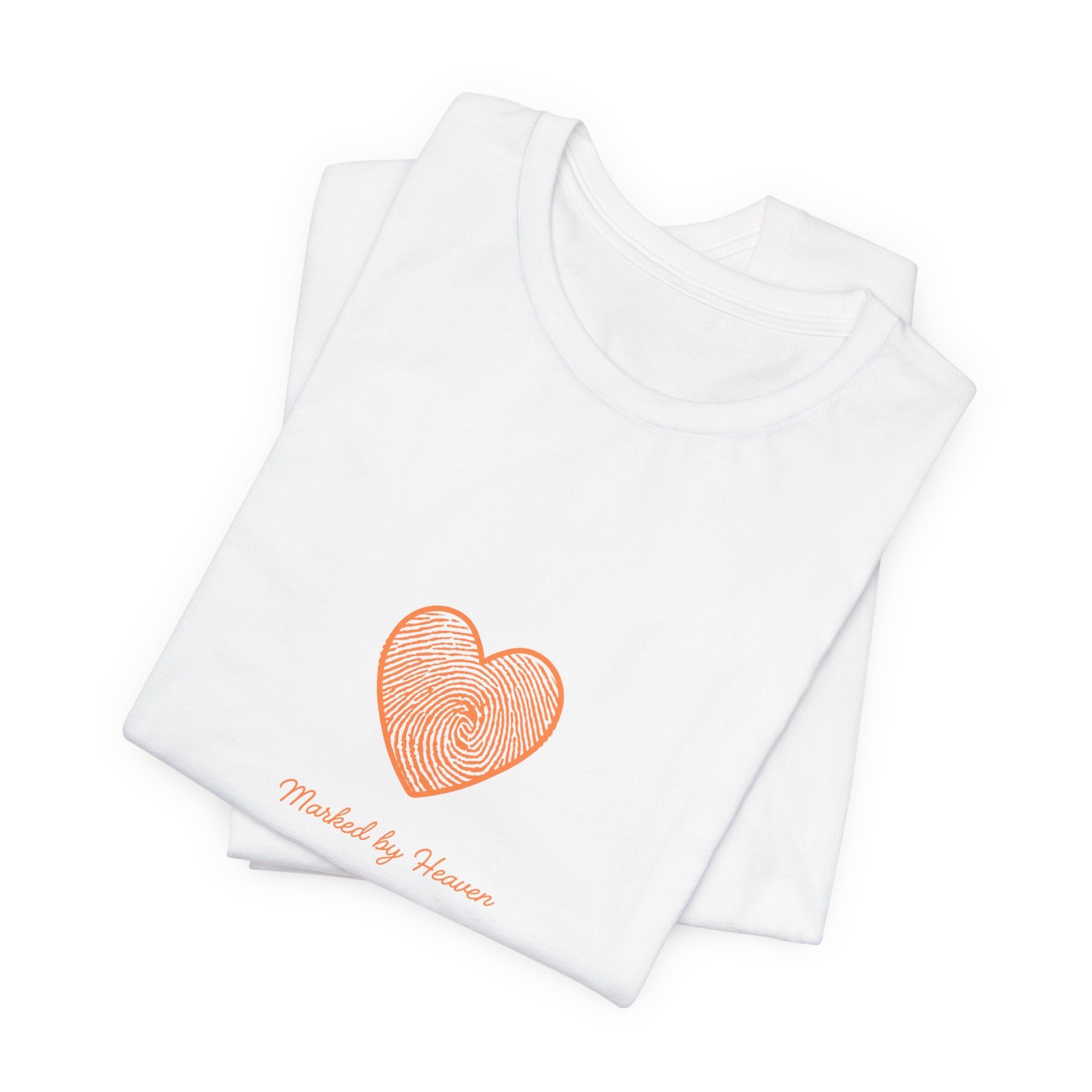 Heart Graphic Tee — 'Touched by Grace' Minimalist Women's Inspirational Shirt