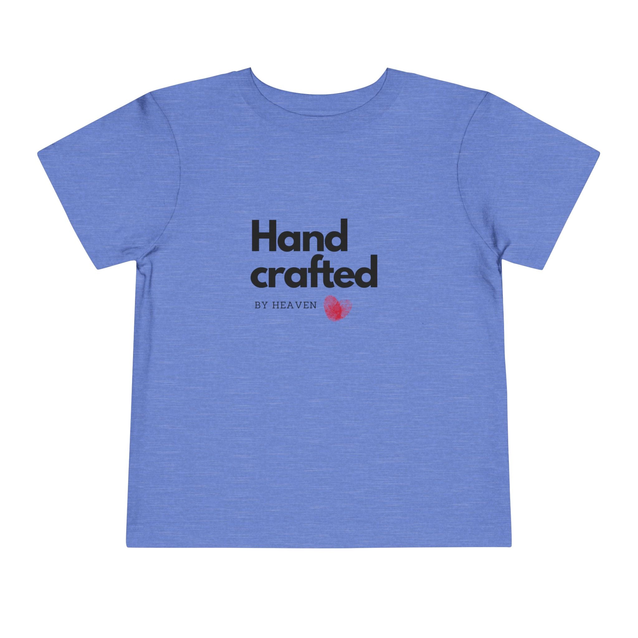 Toddler Tee - "Handcrafted by Heaven" Heart Graphic