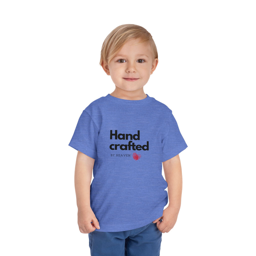 Toddler Tee - "Handcrafted by Heaven" Heart Graphic