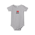 Infant Onesie - I  Jesus Baby Bodysuit, Christian Newborn Gift