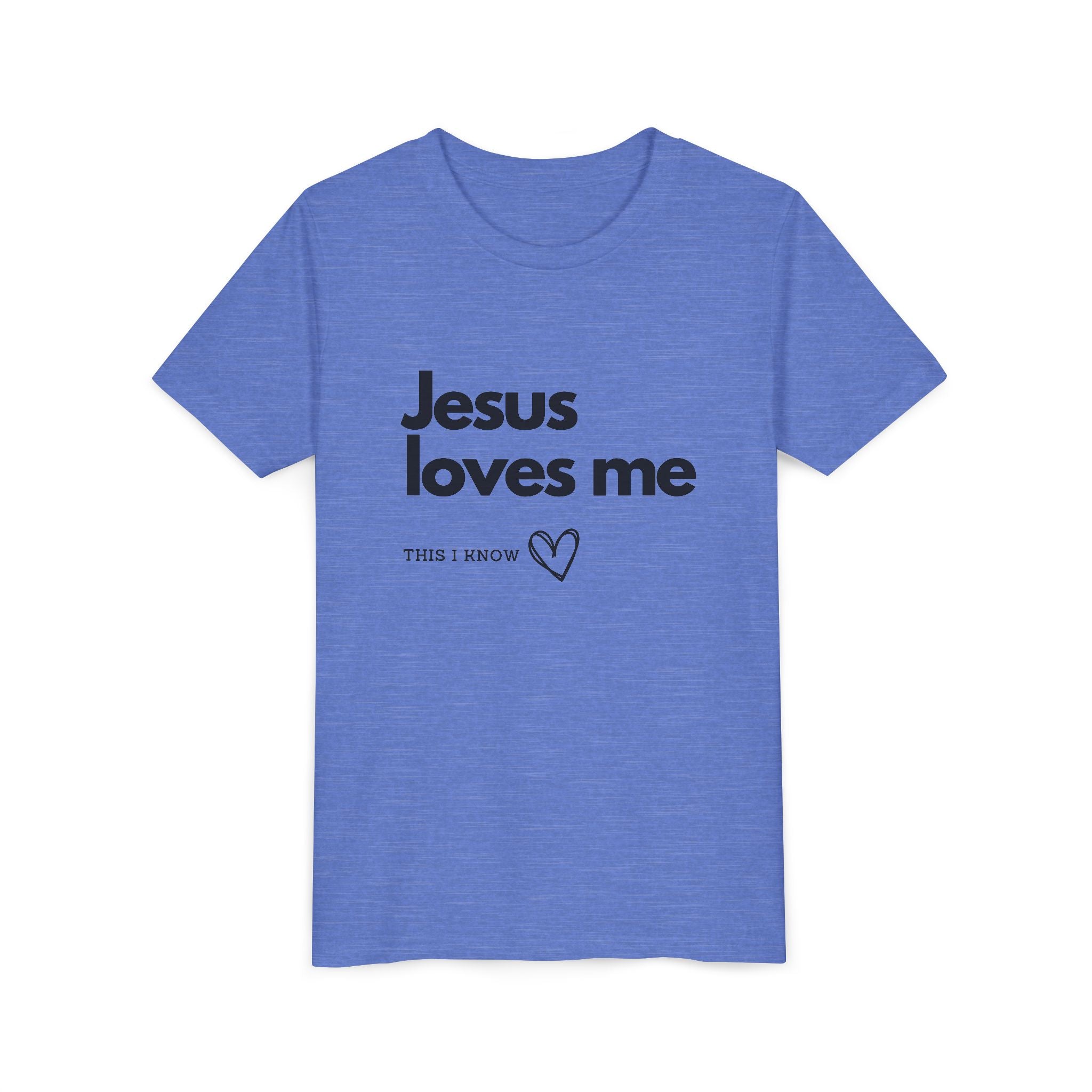 Jesus Loves Me Youth Tee — Christian Kids Short Sleeve Shirt