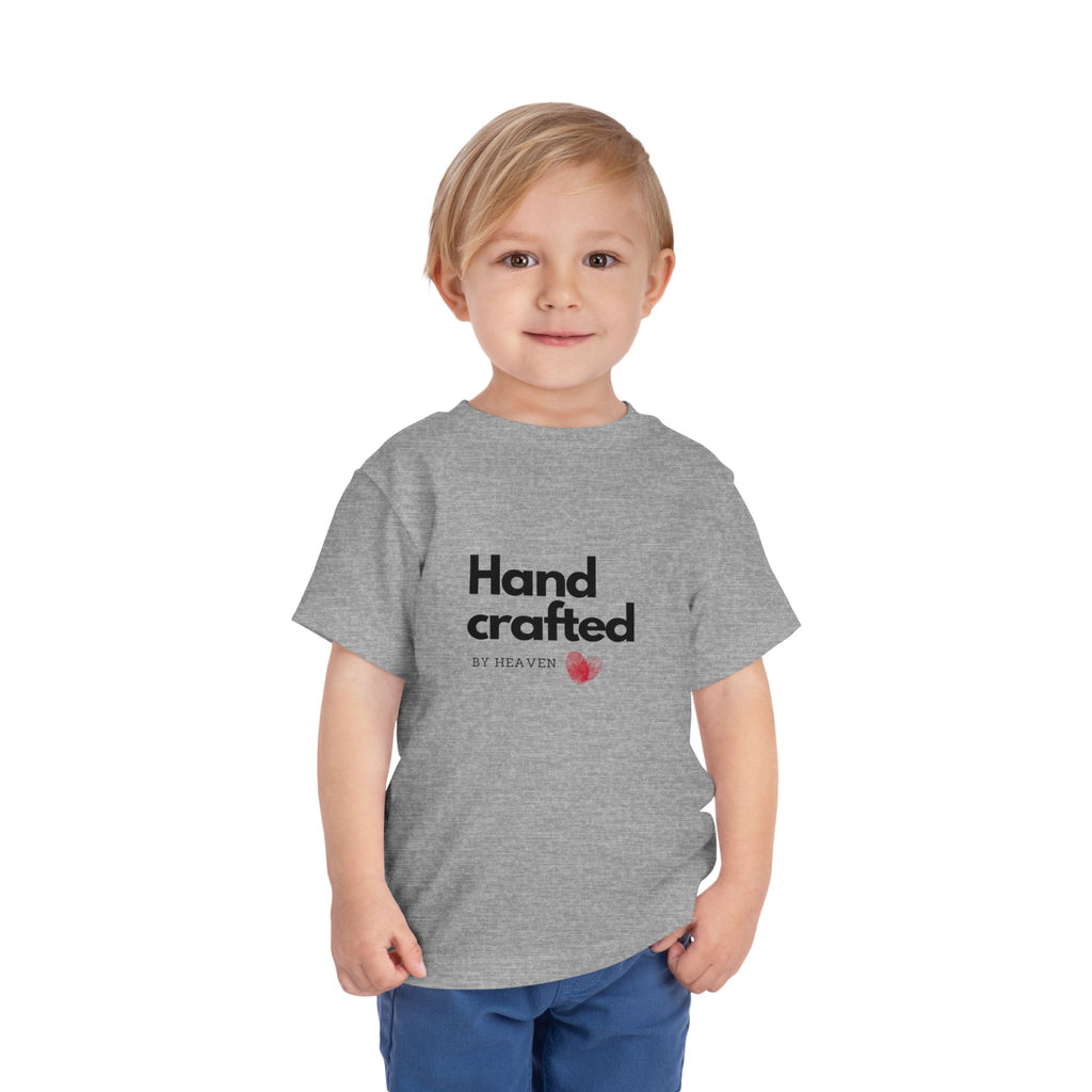 Toddler Tee - "Handcrafted by Heaven" Heart Graphic