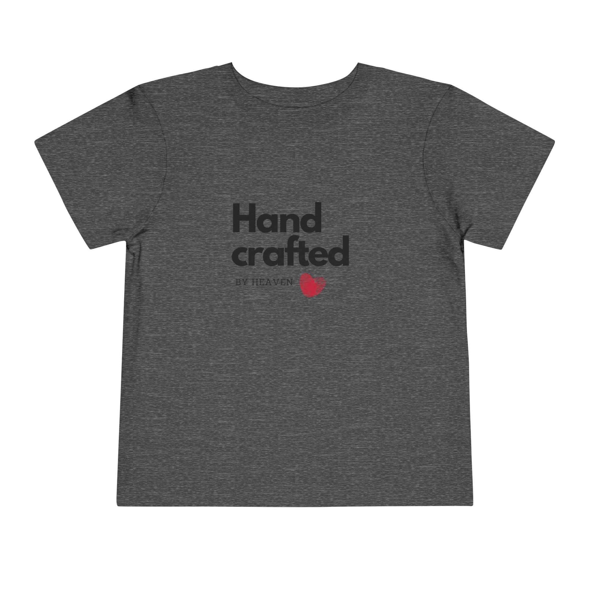 Toddler Tee - "Handcrafted by Heaven" Heart Graphic