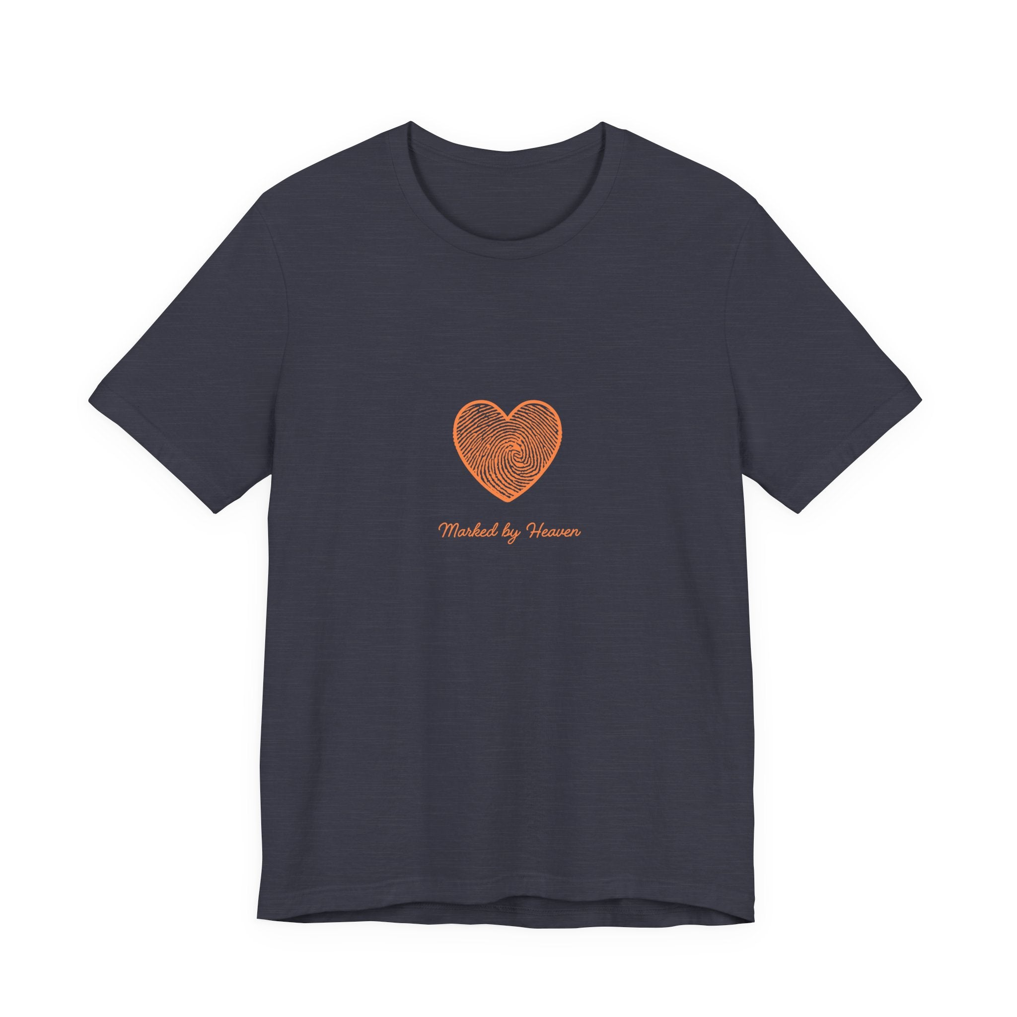 Heart Graphic Tee — 'Touched by Grace' Minimalist Women's Inspirational Shirt