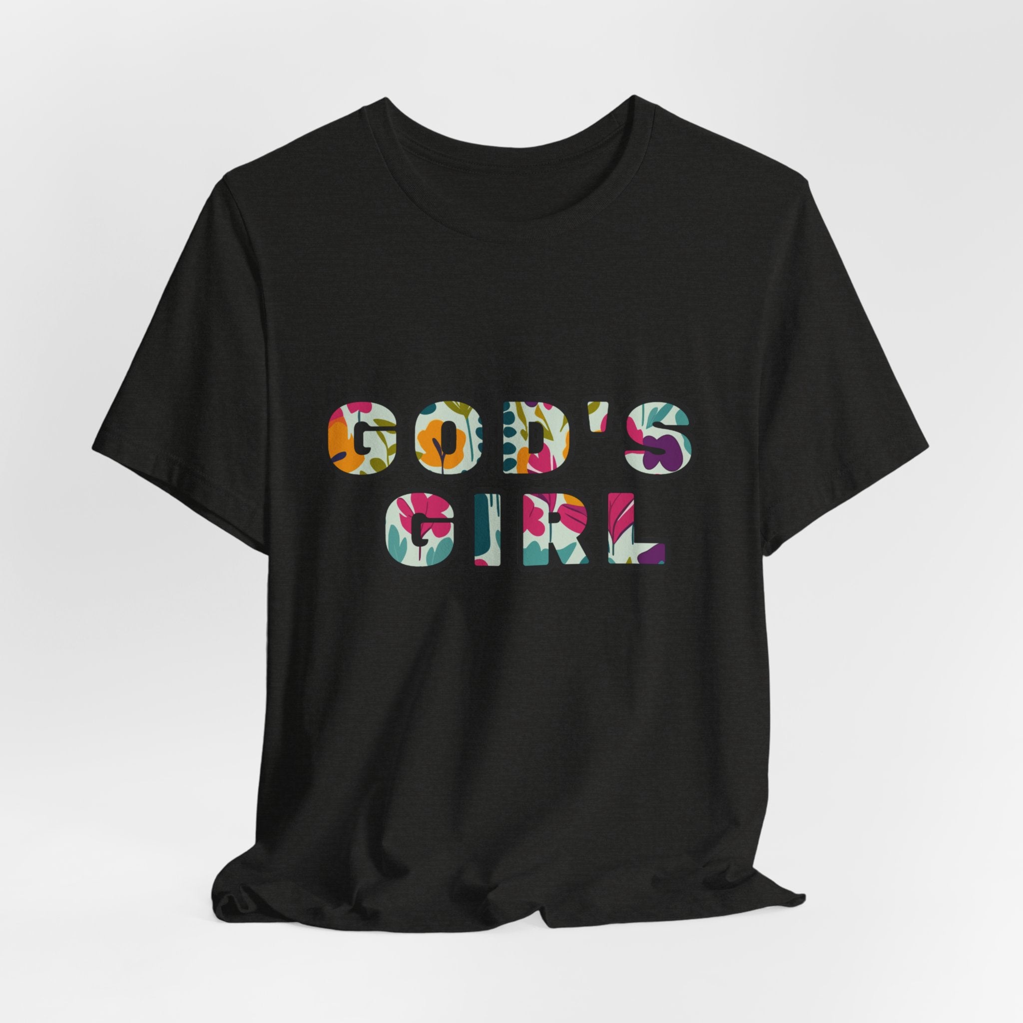 God's Girl Floral T-Shirt — Christian Faith Graphic Tee