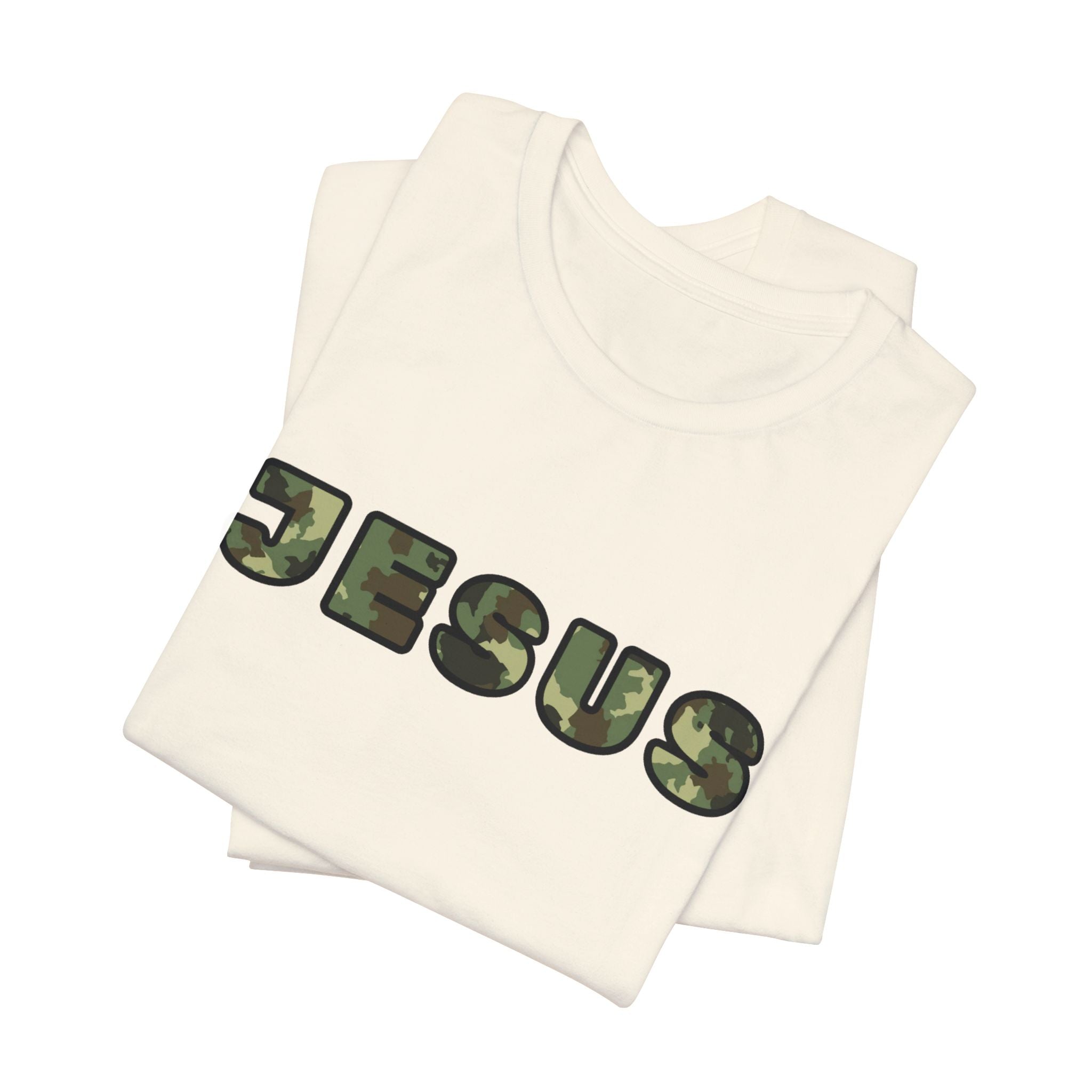 Jesus Camo T-Shirt — Military Camo Faith Tee