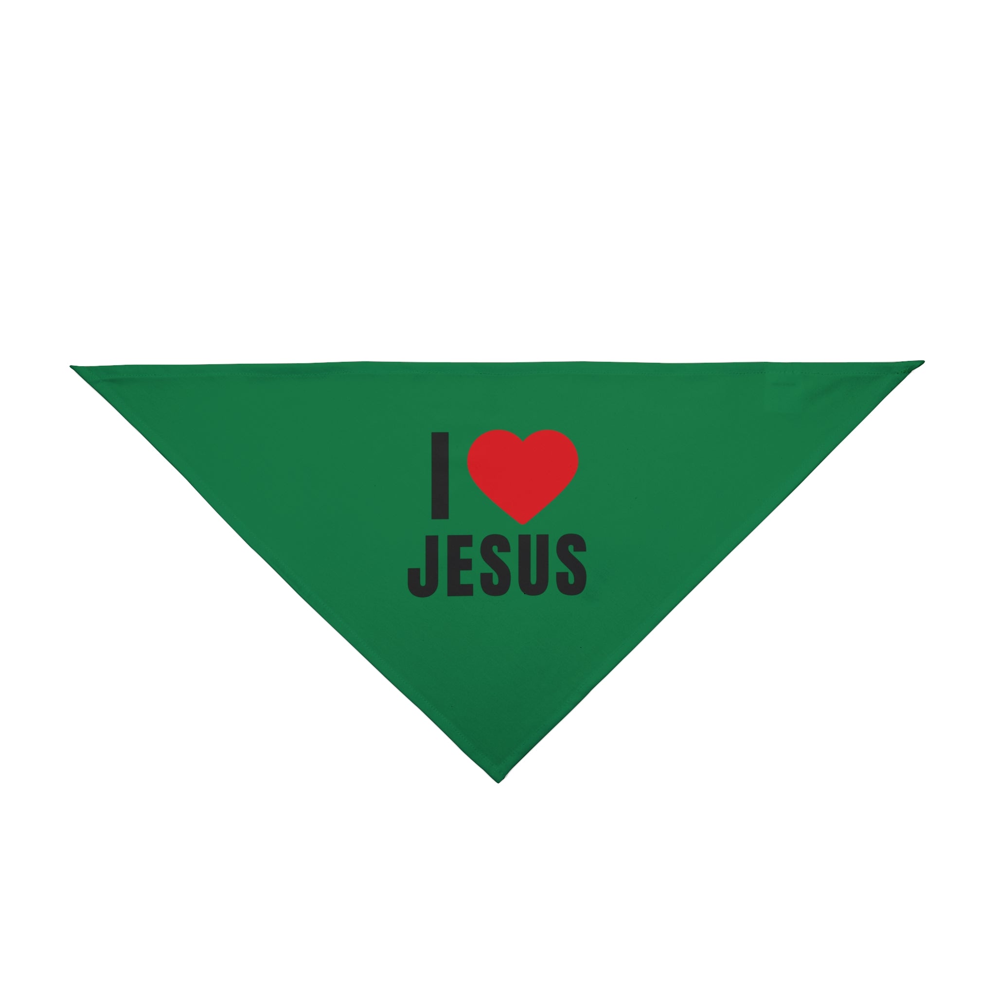 Pet Bandana — "I  Jesus" Christian Dog Bandana