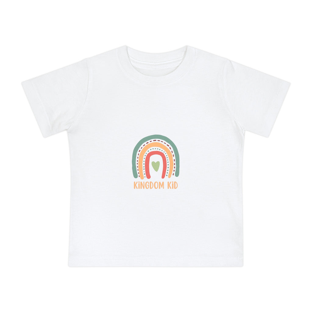 Baby T-Shirt — "Kingdom Kid" Pastel Rainbow Baby Tee