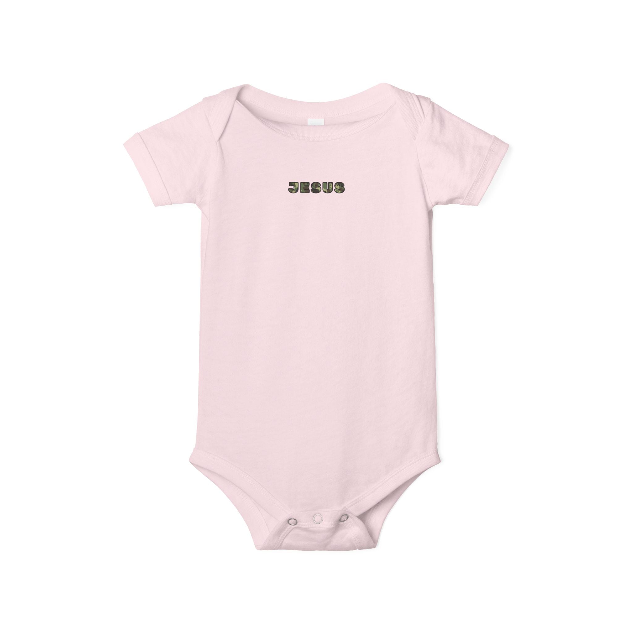 Infant Onesie "Jesus" Minimalist Christian Baby Bodysuit