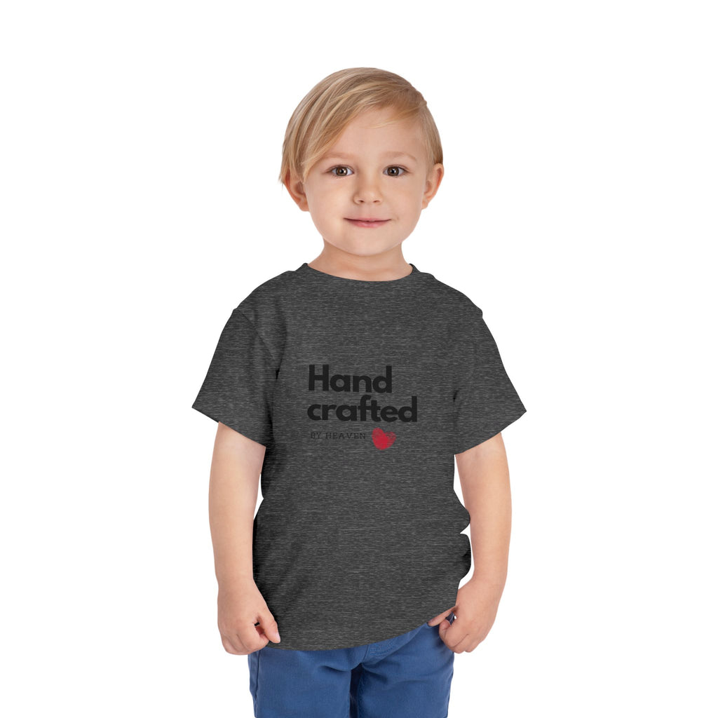 Toddler Tee - "Handcrafted by Heaven" Heart Graphic
